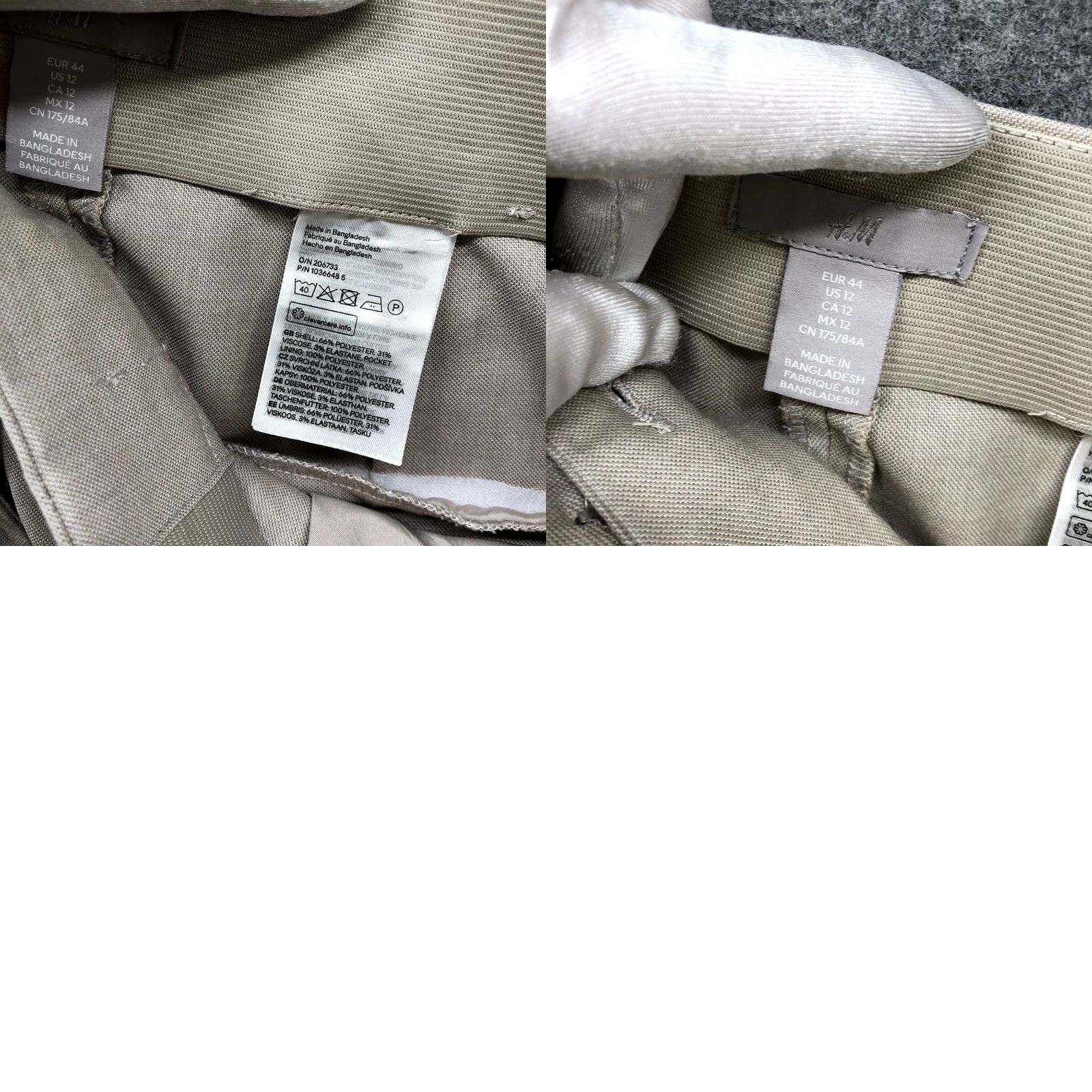 H&M H&M Cropped Dress Pants Womens Size 12 Beige High Rise Ankle Tapered Lightweight Dress Pants Women 12 Beige High Rise Tapered Lightweight Size 34" / US 12 / IT 48 - 8 Thumbnail