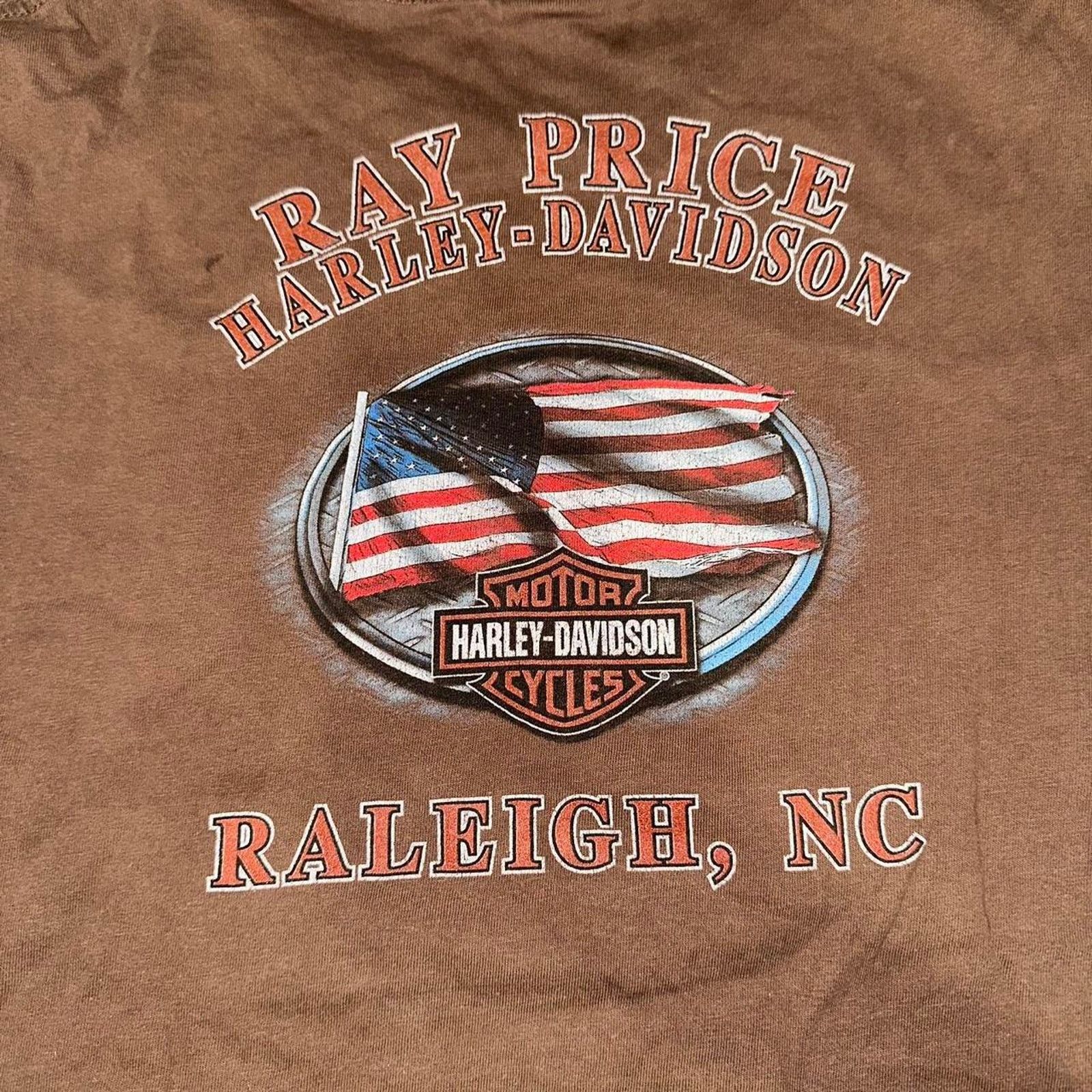Harley Davidson × Vintage Harley Davidson Motorcycles Ray Price of Raleigh NC Tee XL Size US XL / EU 56 / 4 - 8 Thumbnail