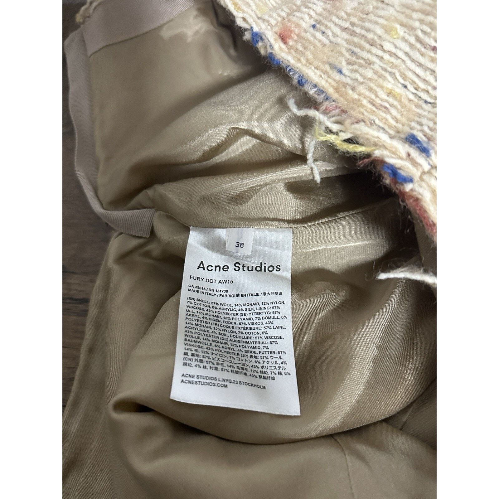 Acne Studios AW/15 Acne Studios Fury Dot Tweed Style Middle Length Skirt Size 28" / US 6 / IT 42 - 12 Thumbnail