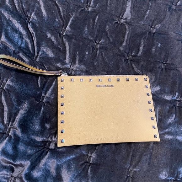 Michael Kors Michael Kors Yellow Studded Wristlet Size ONE SIZE - 1 Thumbnail