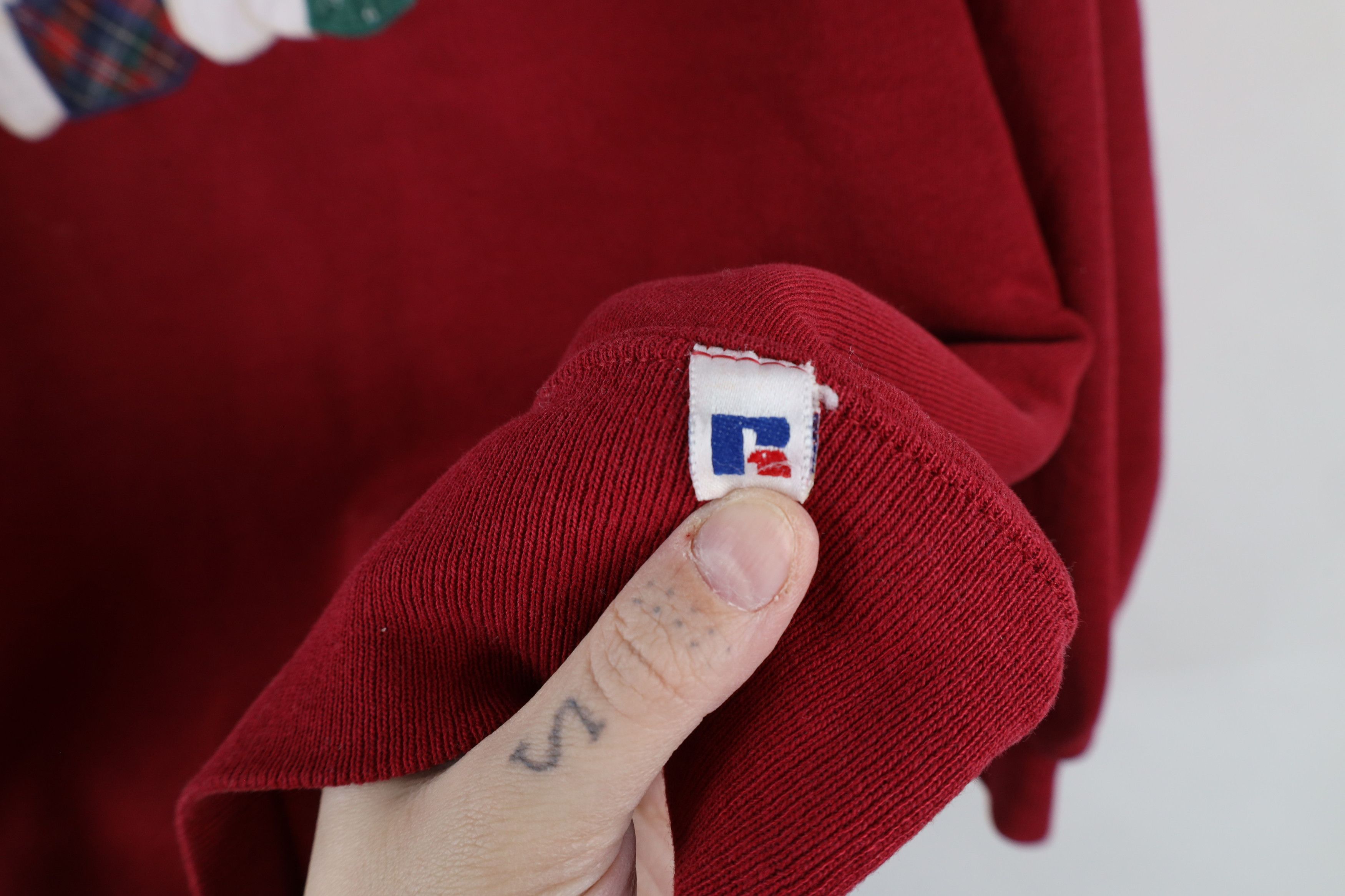 Russell Athletic × Vintage Vintage 90s Russell Athletic Rabbit Collared Sweatshirt USA Size M / US 6-8 / IT 42-44 - 8 Thumbnail