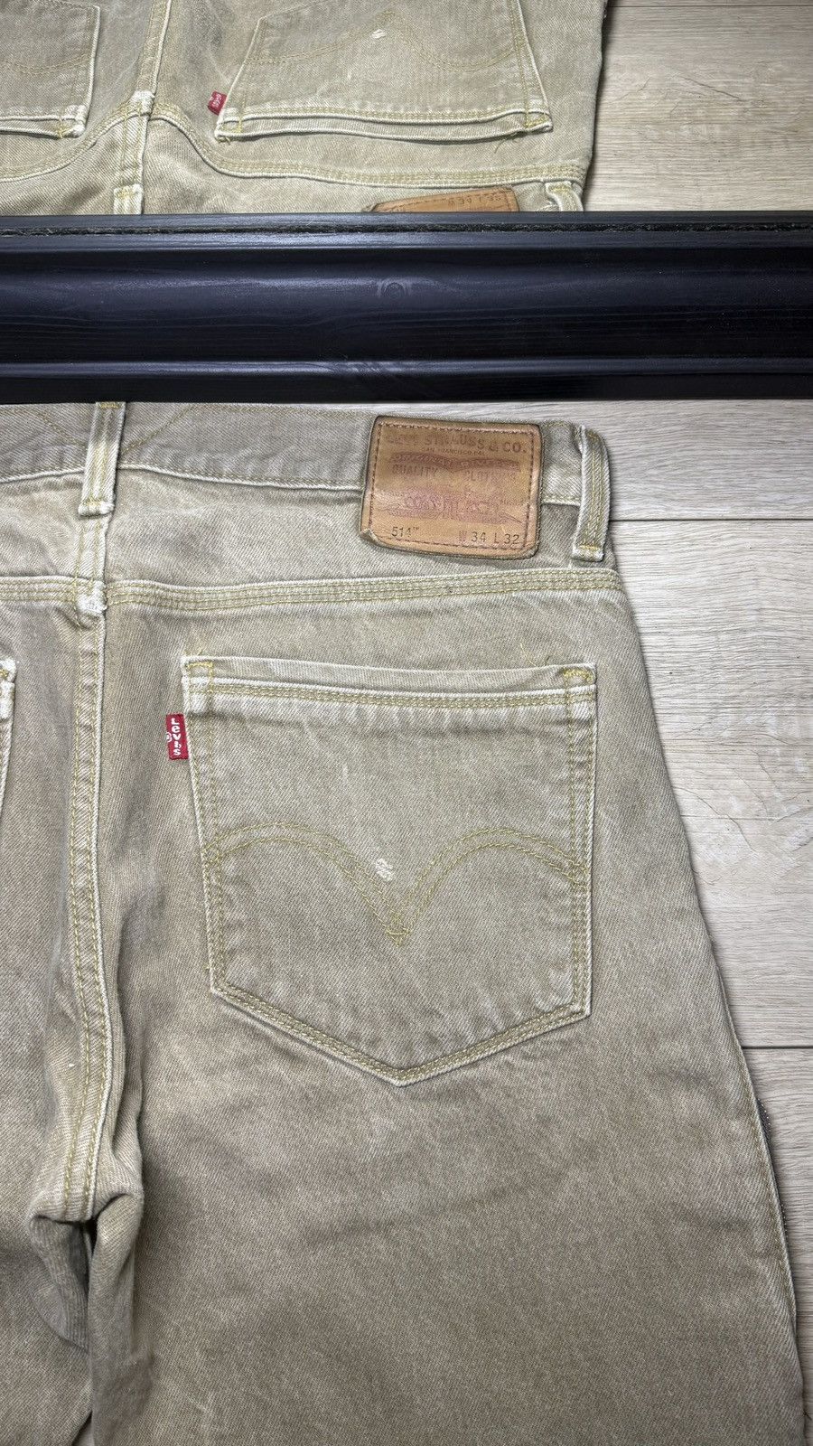 Levi's Y2K 2000s Levi’s 511 34 x 32 Faded Stone Wash Baggy Denim Size US 34 / EU 50 - 4 Thumbnail