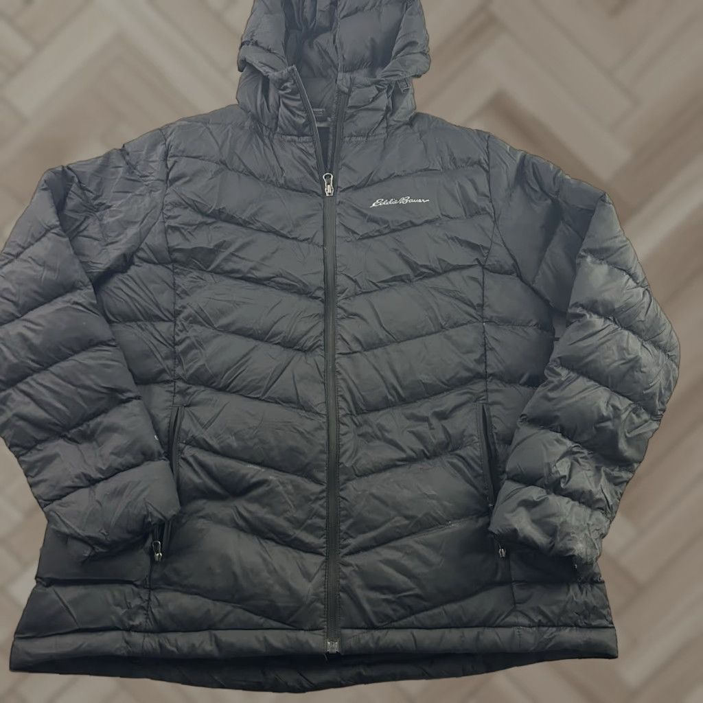 Eddie Bauer Eddie Bauer EB650 Puffy Down Jacket Women's XL Black Size XL / US 12-14 / IT 48-50 - 1 Thumbnail