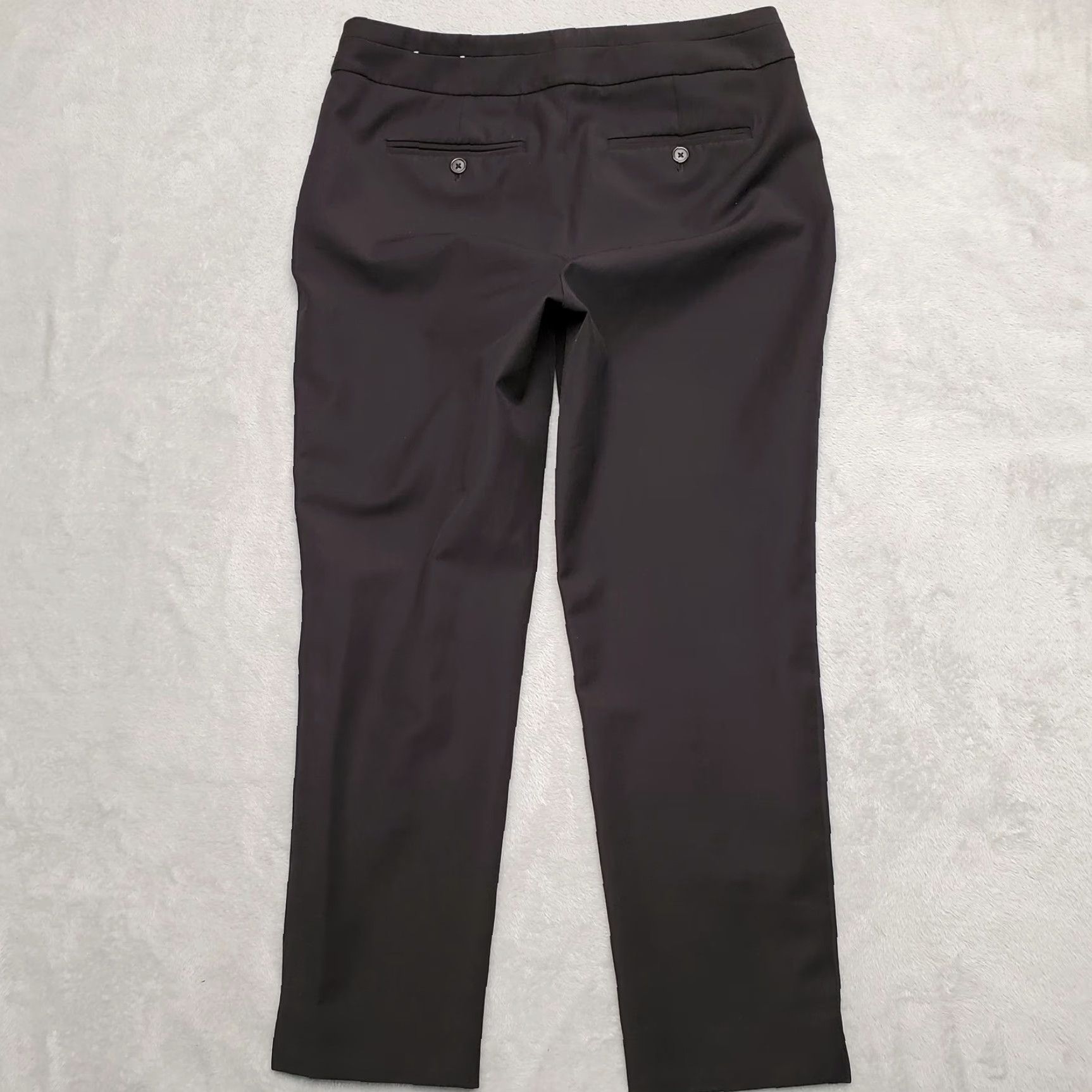 Vintage Chicos Pants Womens size 8 Black Dress Smart Casual Stretch Blend Pants Regular Inseam 27 in Pockets Size 30" / US 8 / IT 44 - 5 Thumbnail