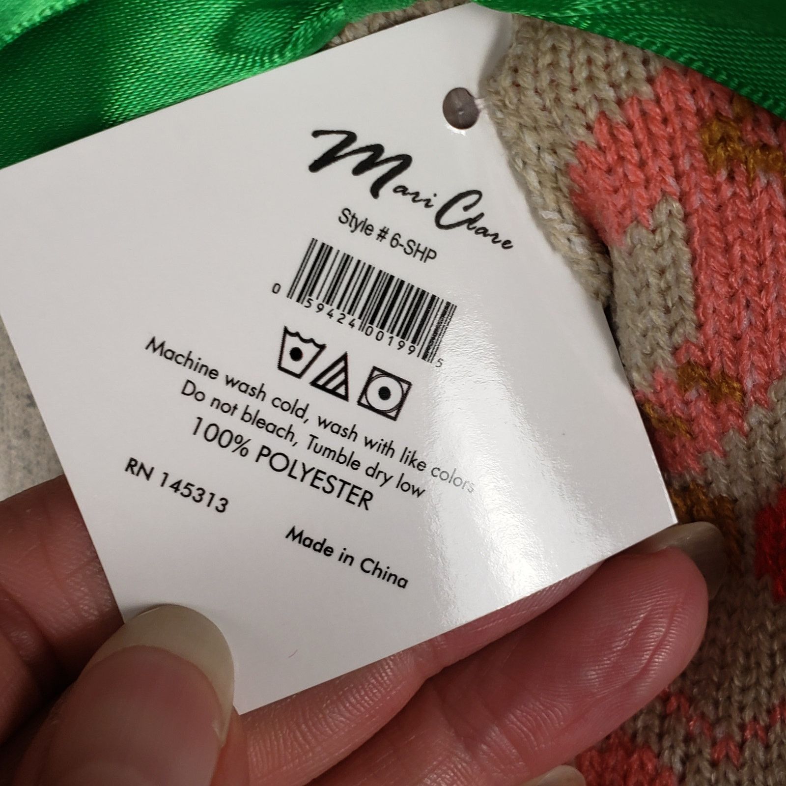 Other NWT Mari Clare Sherpa Line Knit Winter No-Slip Slipper Socks Size ONE SIZE - 5 Thumbnail