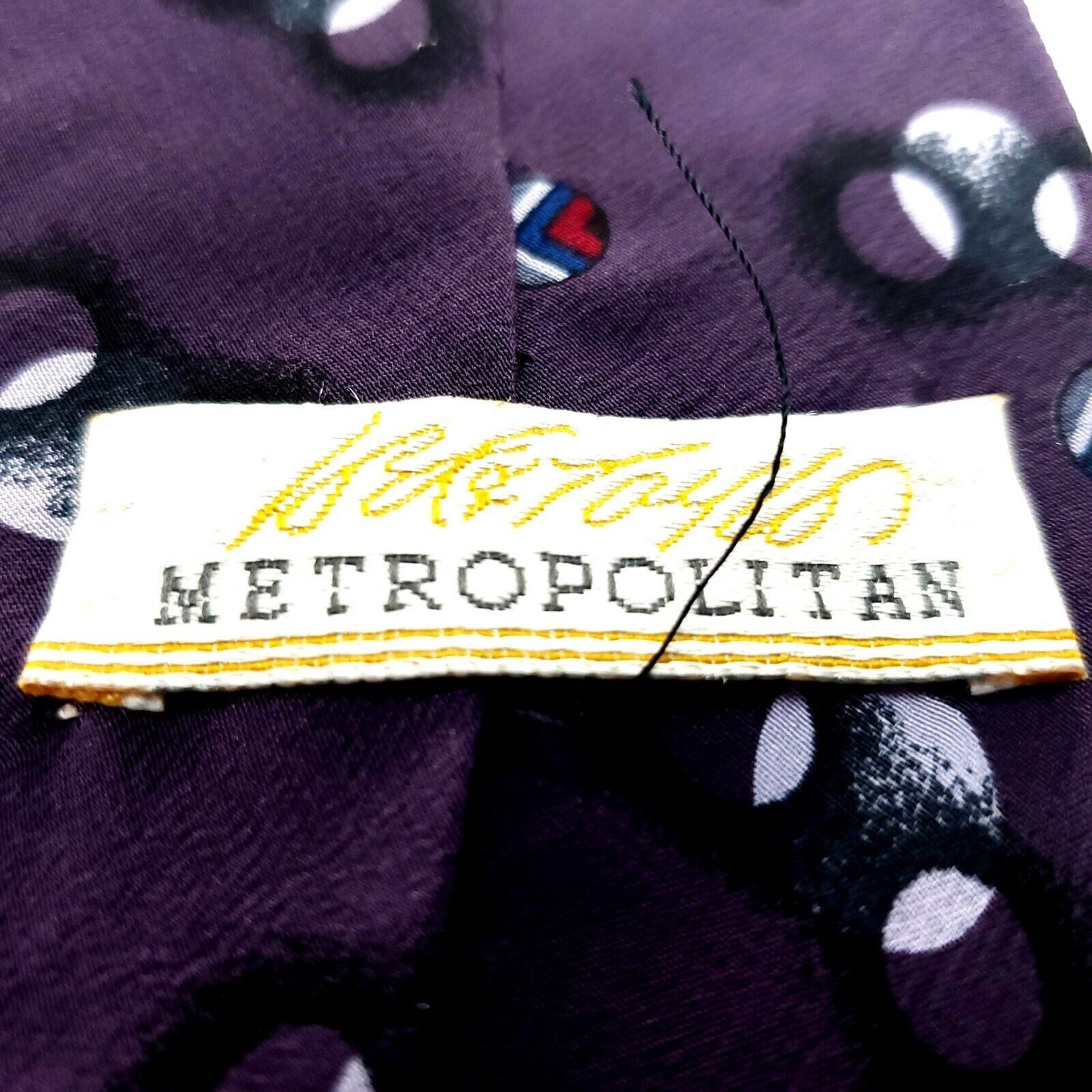 Lord & Taylor Lord & Taylor Metropolitan Silk Tie Purple Size ONE SIZE - 4 Thumbnail