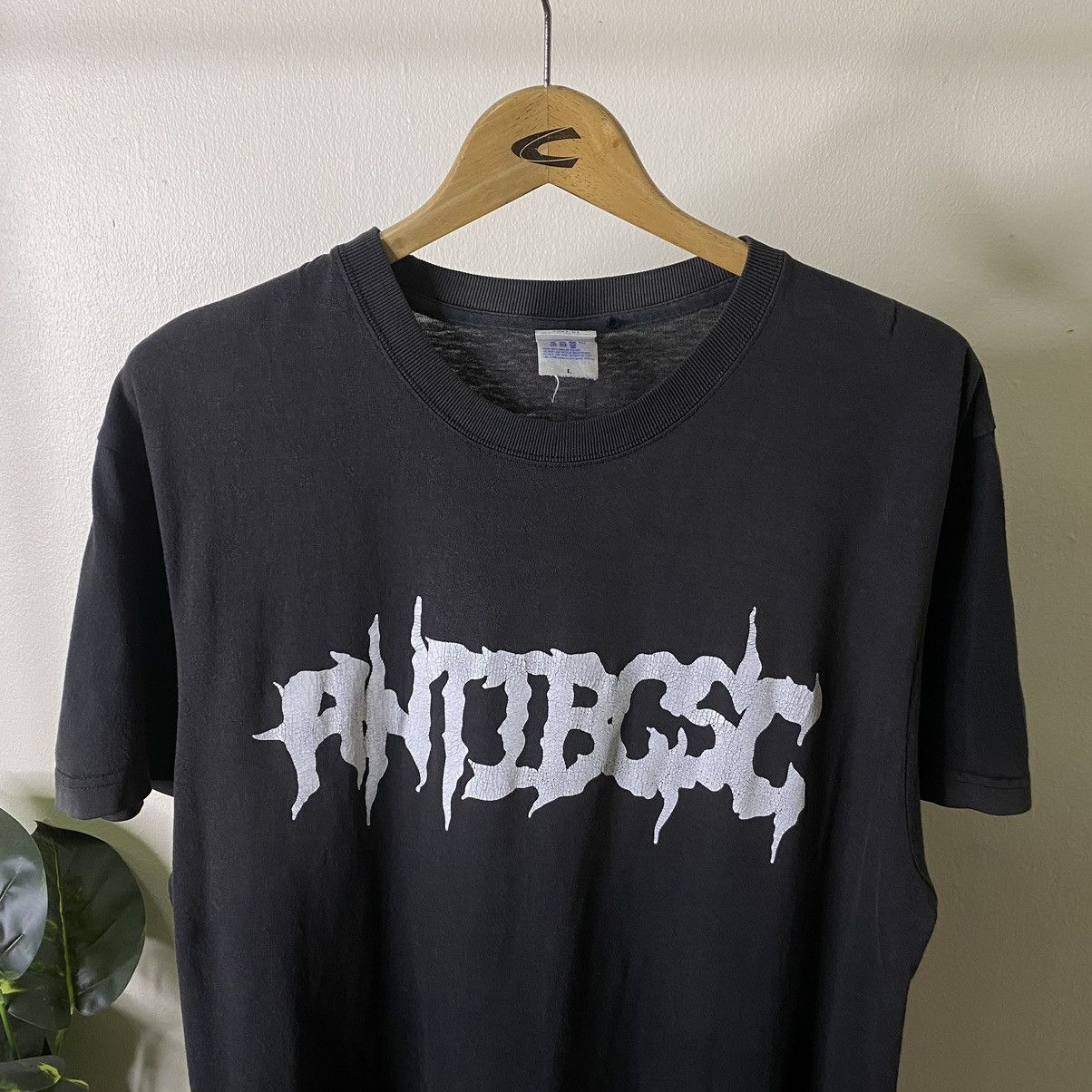 Japanese Brand × Vintage × West Coast Choppers Vintage 2000s Antibcsc Japanese Bikers Brand Faded Black Tee Size US L / EU 52-54 / 3 - 2 Thumbnail
