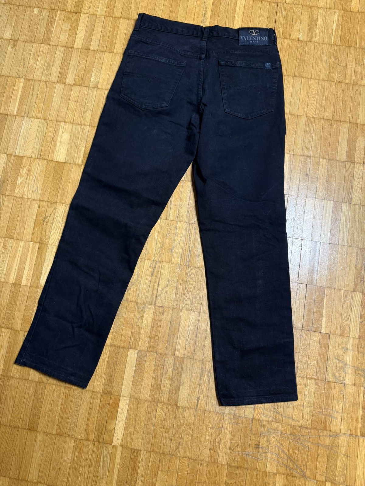 Yves Saint Laurent Valentino Jeans Black Straight Fit Denim Pants Size 30 Size US 30 / EU 46 - 5 Thumbnail