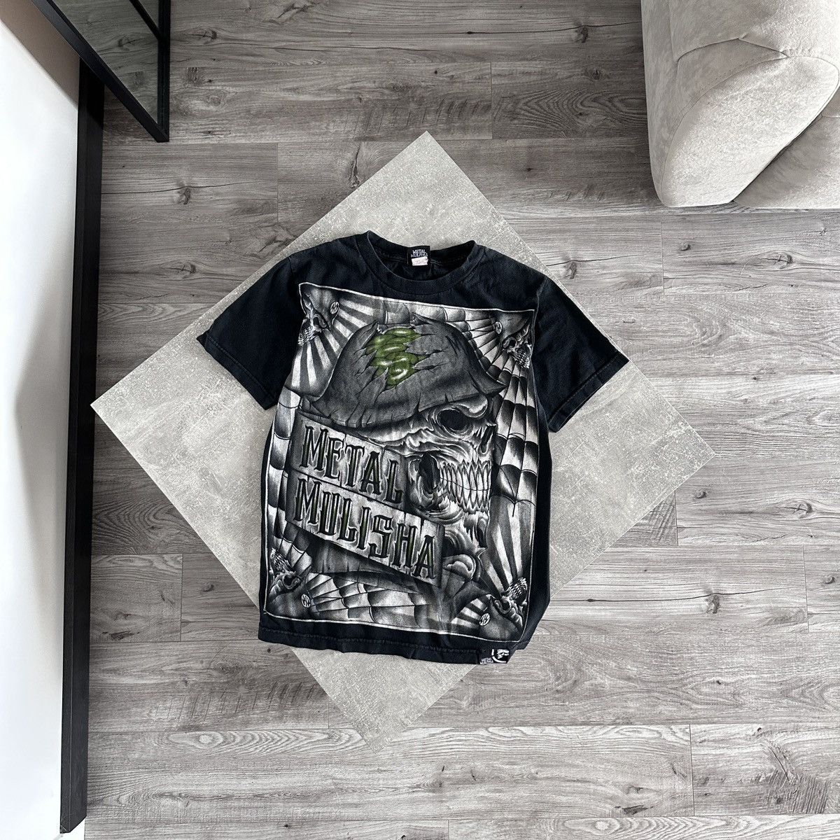 Vintage Vintage 90s Metal Mulisha skull printed tee soldier y2k og Size US S / EU 44-46 / 1 - 1 Thumbnail