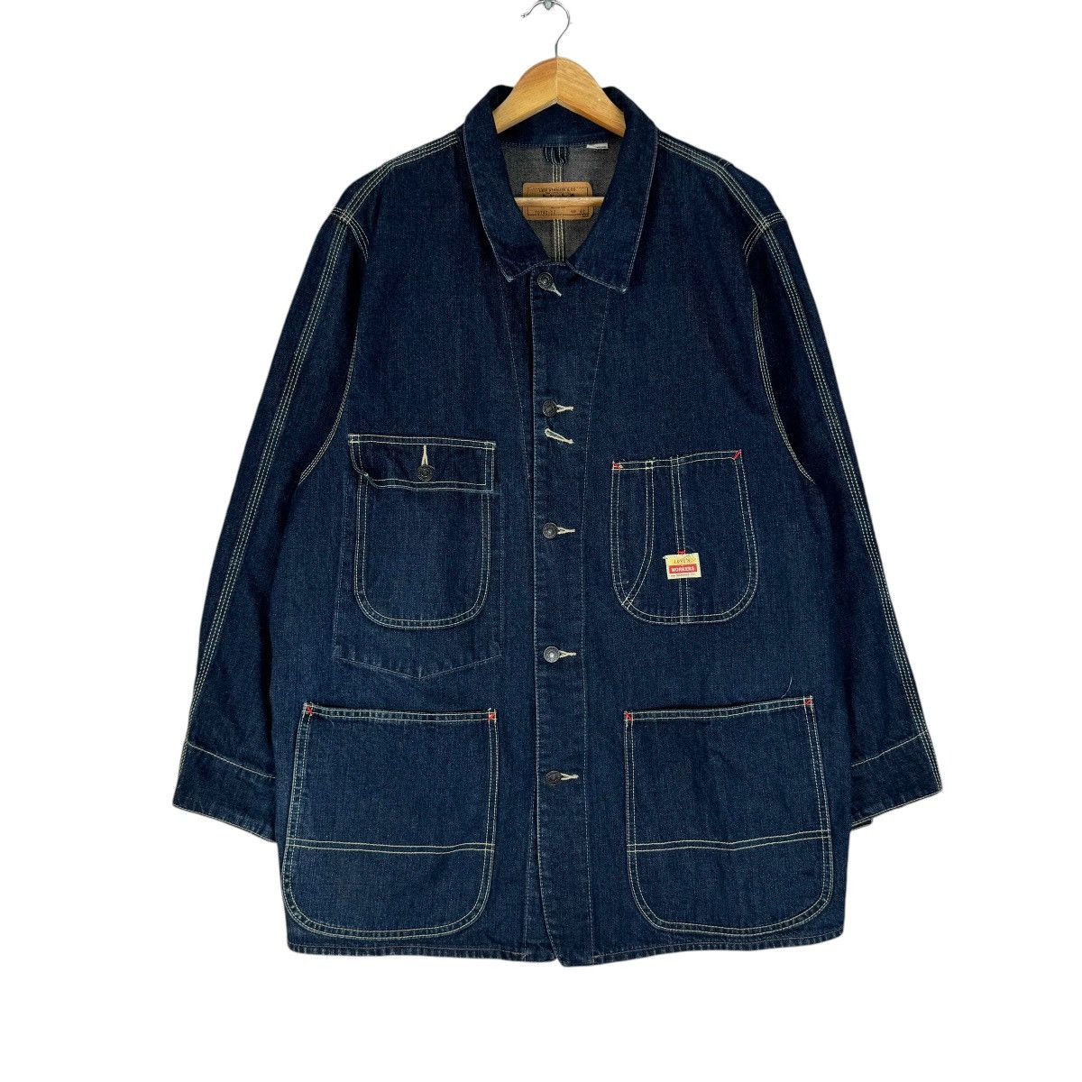 Levi's ⚡️LEVIS DENIM INDIGO WORKWEAR JACKET Size US L / EU 52-54 / 3 - 1 Thumbnail