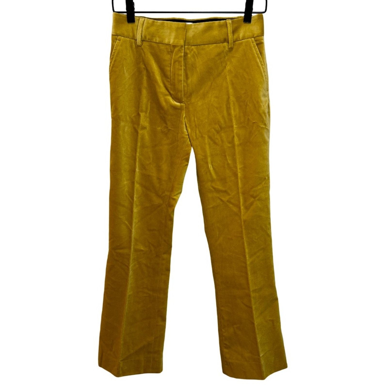 Frame Frame Le Crop Mini Boot Velveteen Trouser - Mustard Size 00 Size 24" / US 00 / IT 34 - 2 Thumbnail