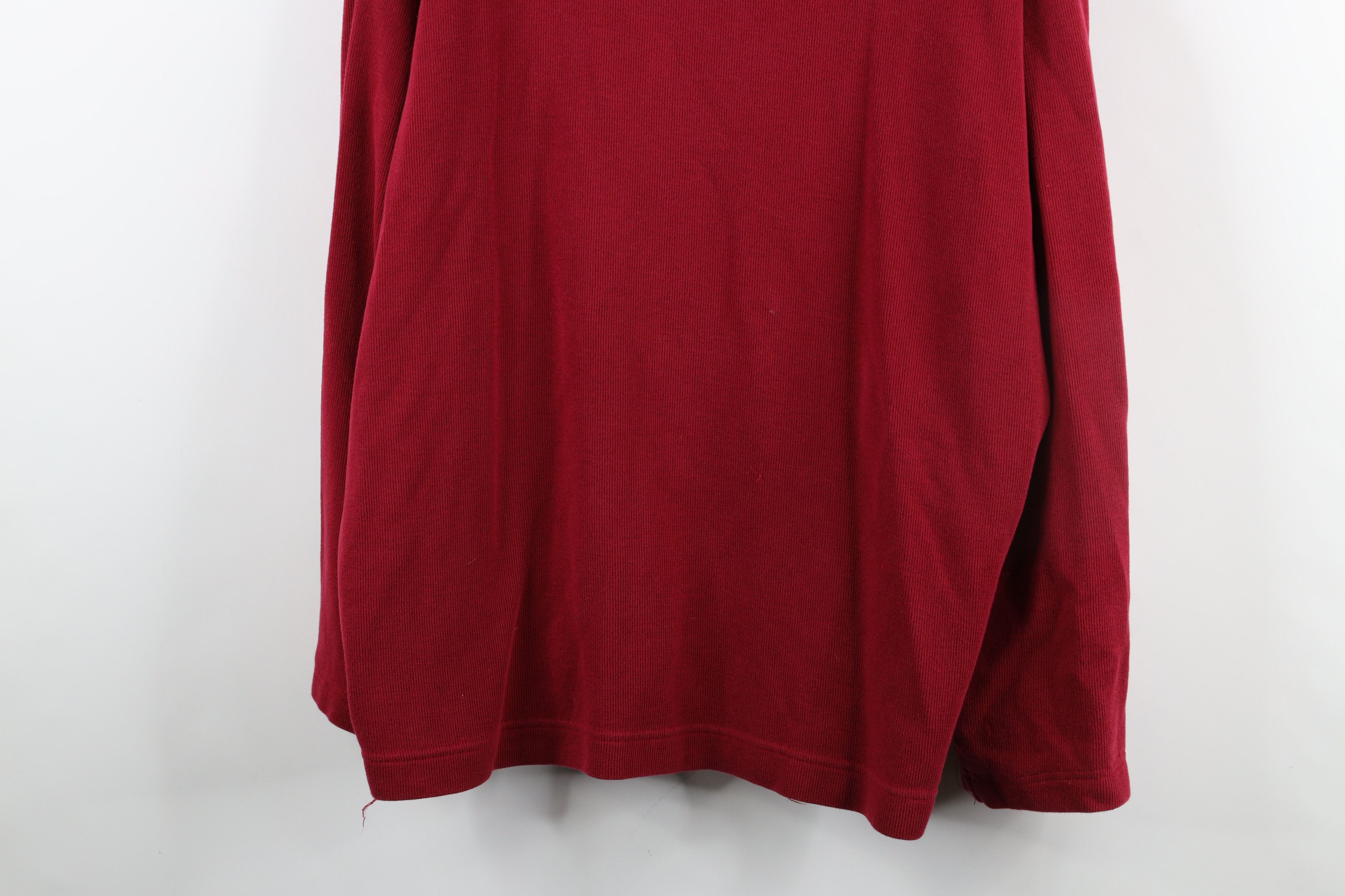 Gap × Vintage Vintage Y2K 2000 Gap Ribbed Knit Long Sleeve T-Shirt Red Size US L / EU 52-54 / 3 - 3 Thumbnail
