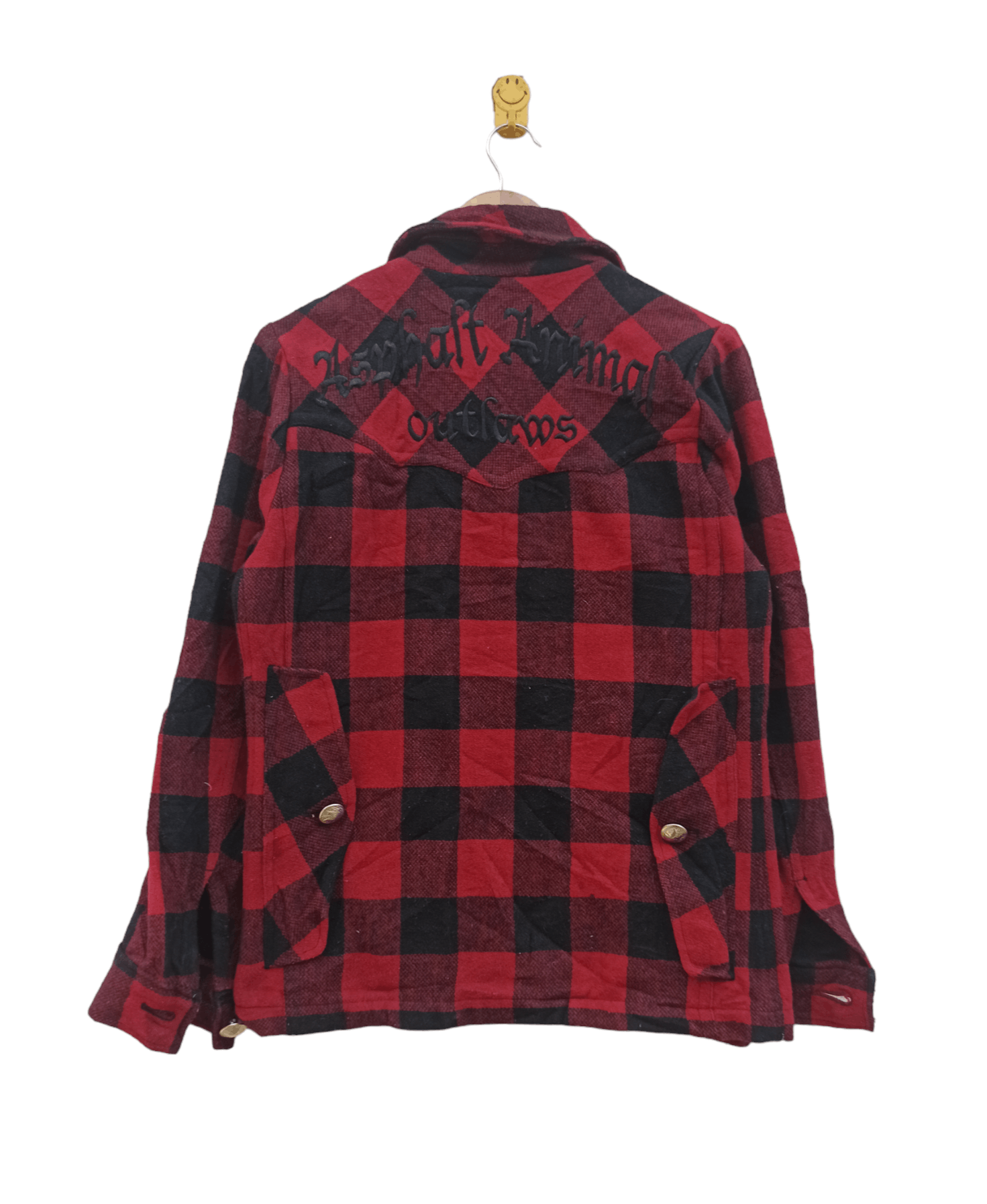 Flannel × JACKROSE × Japanese Brand Vintage Flannel Tartan Jack Rose Asphalt Animal Outlows Size US L / EU 52-54 / 3 - 3 Thumbnail