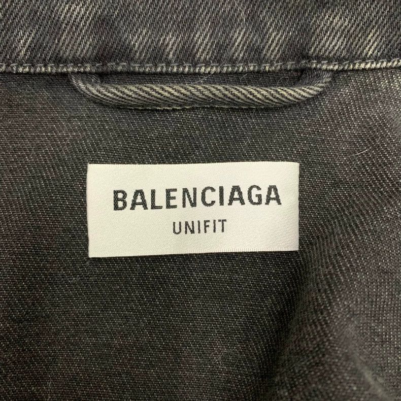Balenciaga Balenciaga Black double B glowing graffiti denim jacket Size US S / EU 44-46 / 1 - 6 Thumbnail