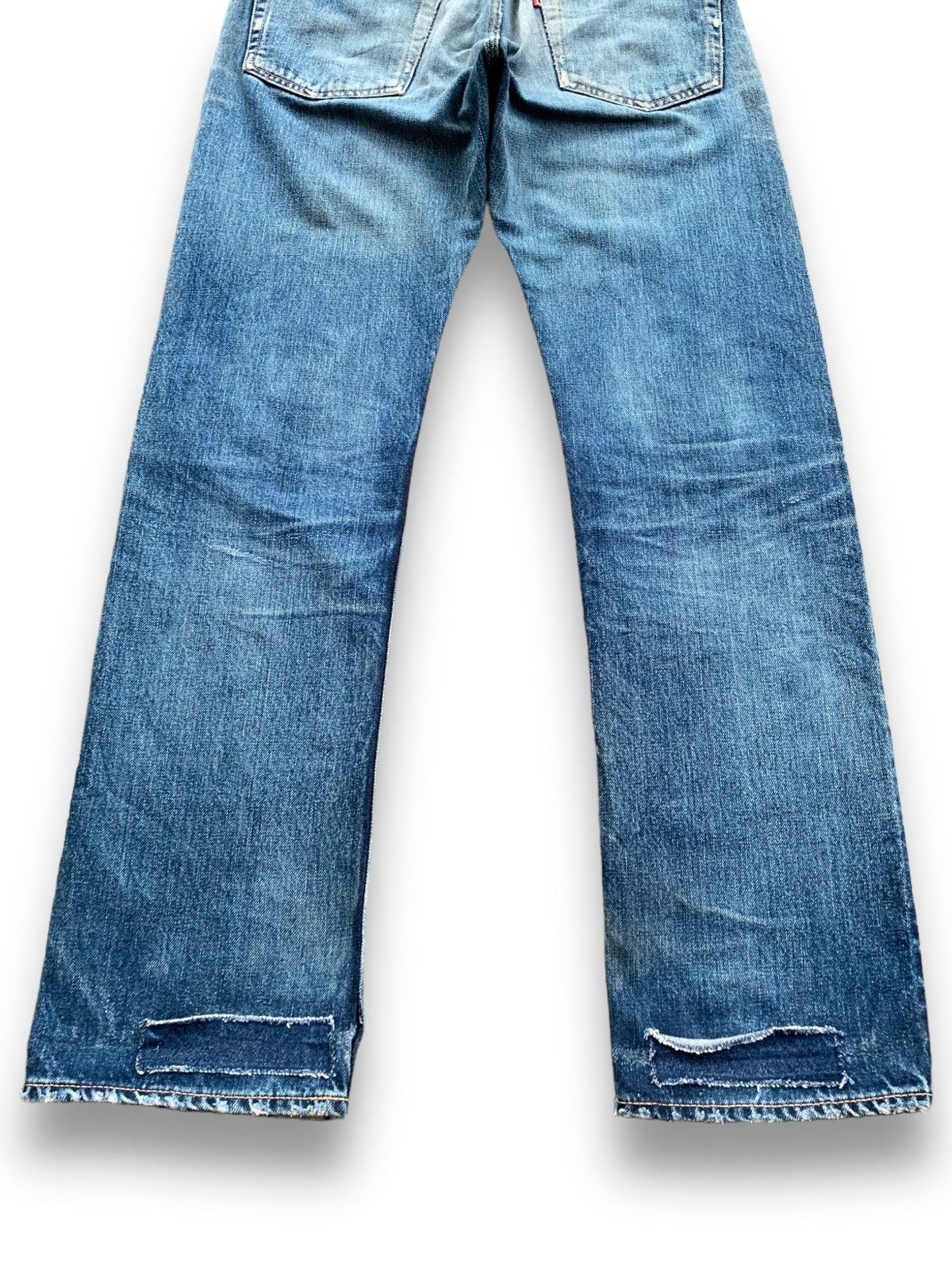 Kapital Kountry Hollywood Ranch Market HR405 Selvedge Patchwork Grunge Jeans Size US 31 - 21 Thumbnail