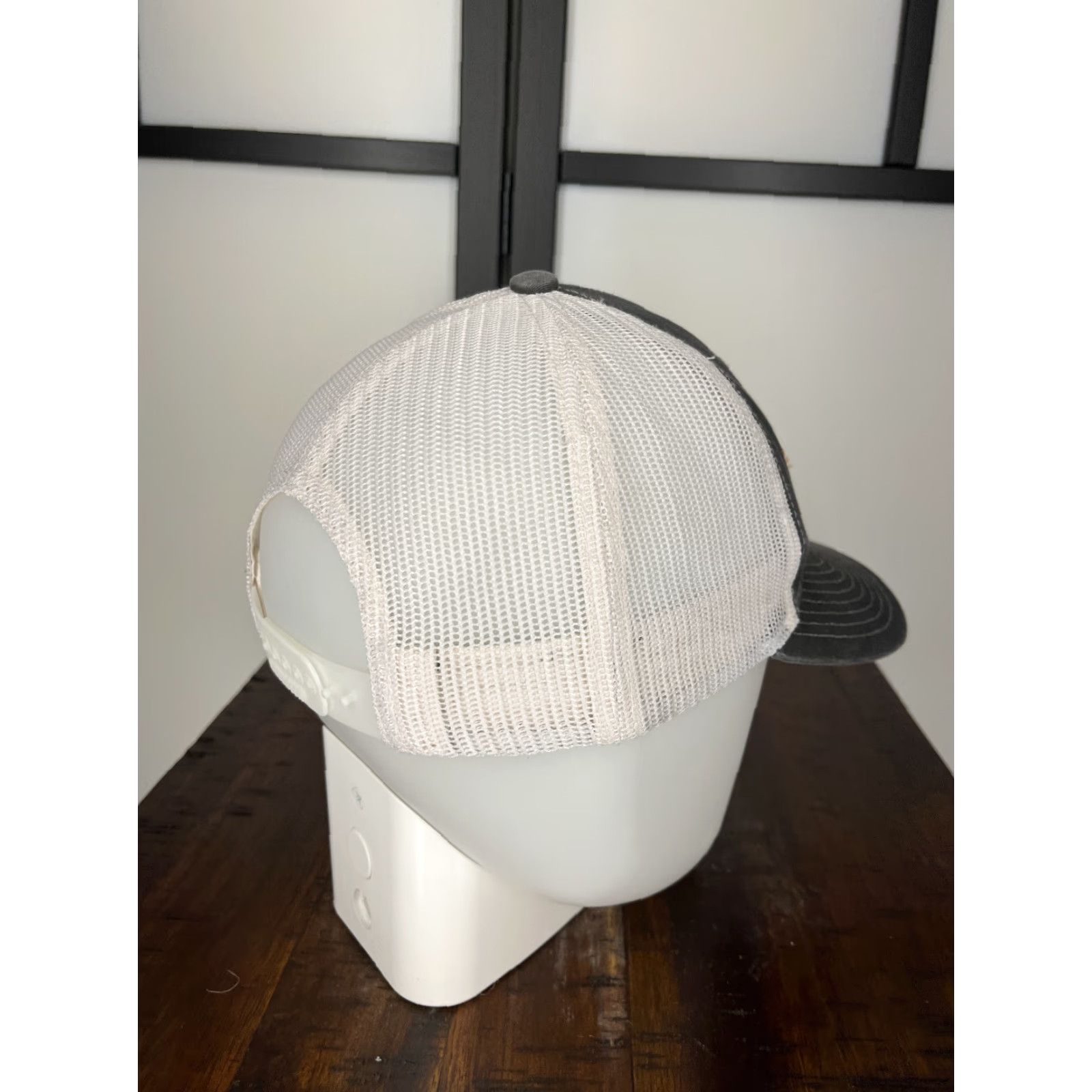 Vintage Richardson Rebel Off Road Hat Cap Trucker Adult One Size Gray White Cotton Blend Adjustable Men’s Hat Size ONE SIZE - 7 Thumbnail