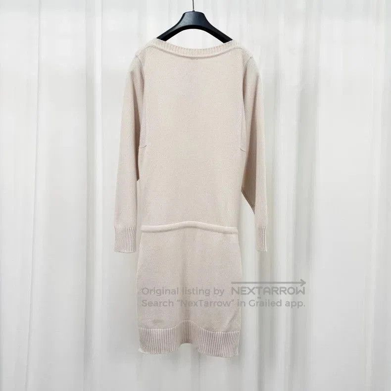Hermes Hermes Wool Knit Fringe Belt Dress . Size M / US 6-8 / IT 42-44 - 2 Thumbnail