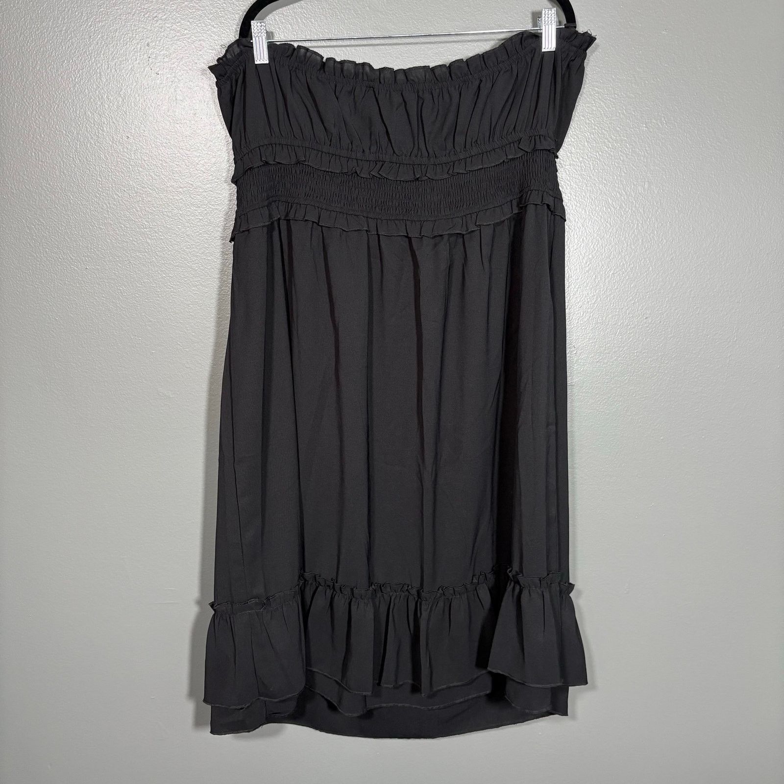 Other Grace Karin NWT Black Strapless Boho Peasant Dress - 2XL Size XXL / US 16-18 / IT 52-54 - 10 Thumbnail