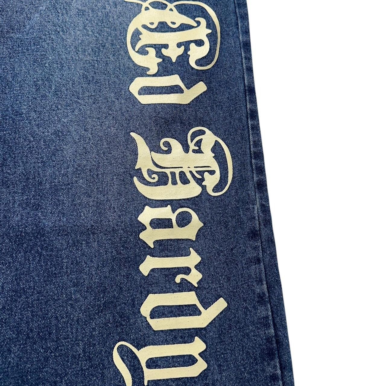 Ed Hardy × Vintage Ed Hardy Wide Leg Jeans Size 32" / US 10 / IT 46 - 5 Thumbnail