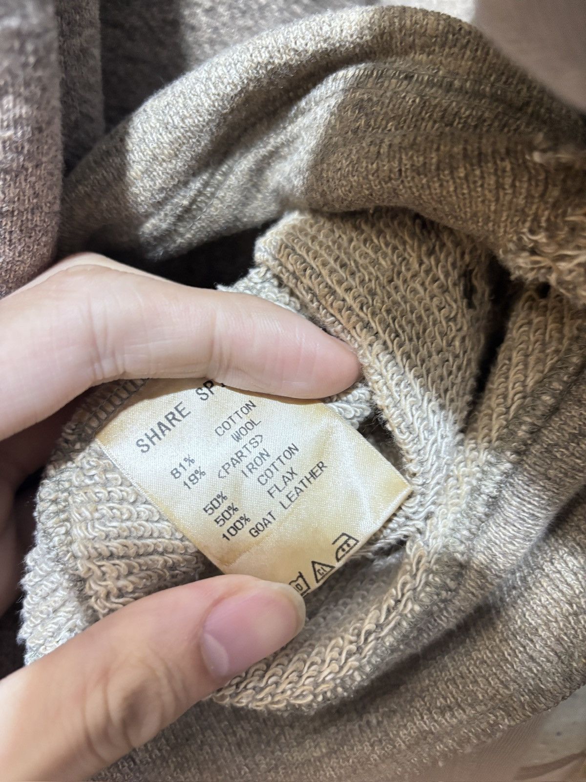 14th Addiction × John Galliano × Share Spirit Homme Share Spirit Homme Faded Boxy Sweater Size US M / EU 48-50 / 2 - 9 Thumbnail