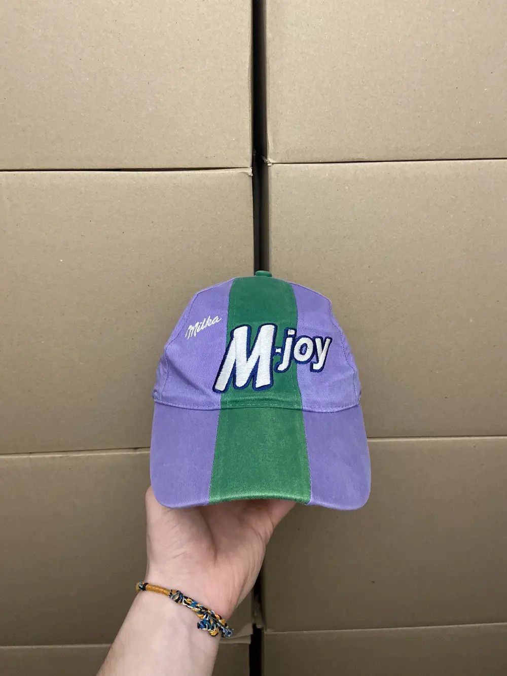 Vintage VINTAGE MILKA M-JOY PROMO CAP HAT Y2K SKATE STREETWEAR USA Size ONE SIZE - 6 Thumbnail