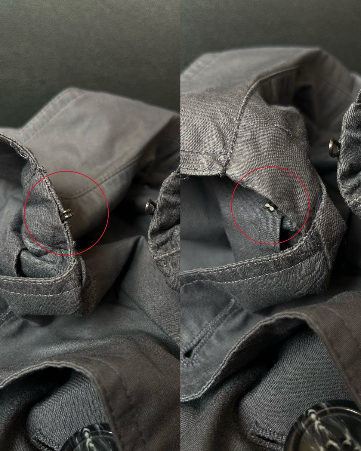 Yves Saint Laurent Vintage Yves Saint Laurent Trench Coat Grey Double Breasted Size US L / EU 52-54 / 3 - 25 Thumbnail