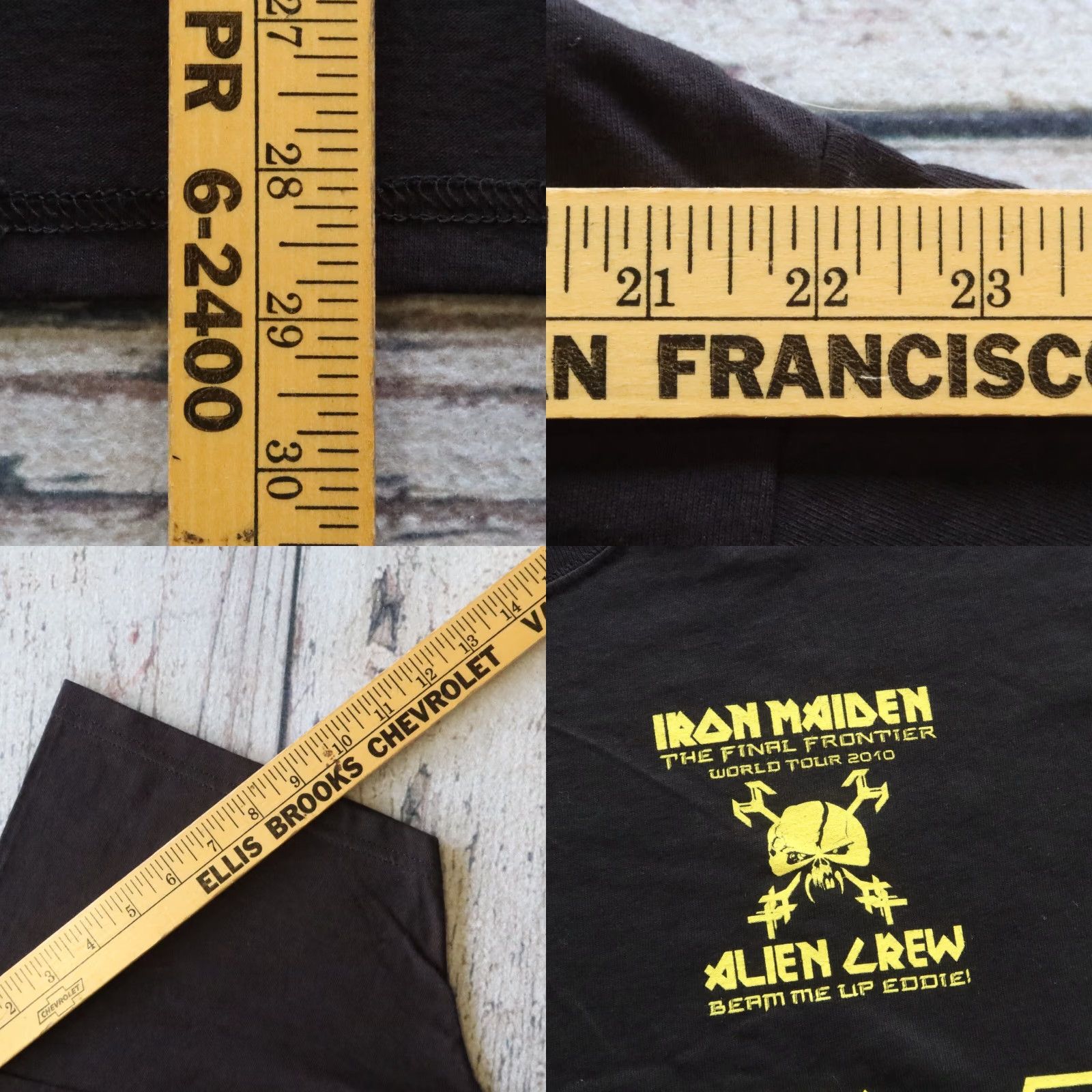 Vintage VINTAGE Iron Maiden Tshirt Pushers Alien Crew Band XL Black Mens XL Shirt Band 80s 90s Concert Merch Size US XL / EU 56 / 4 - 8 Thumbnail