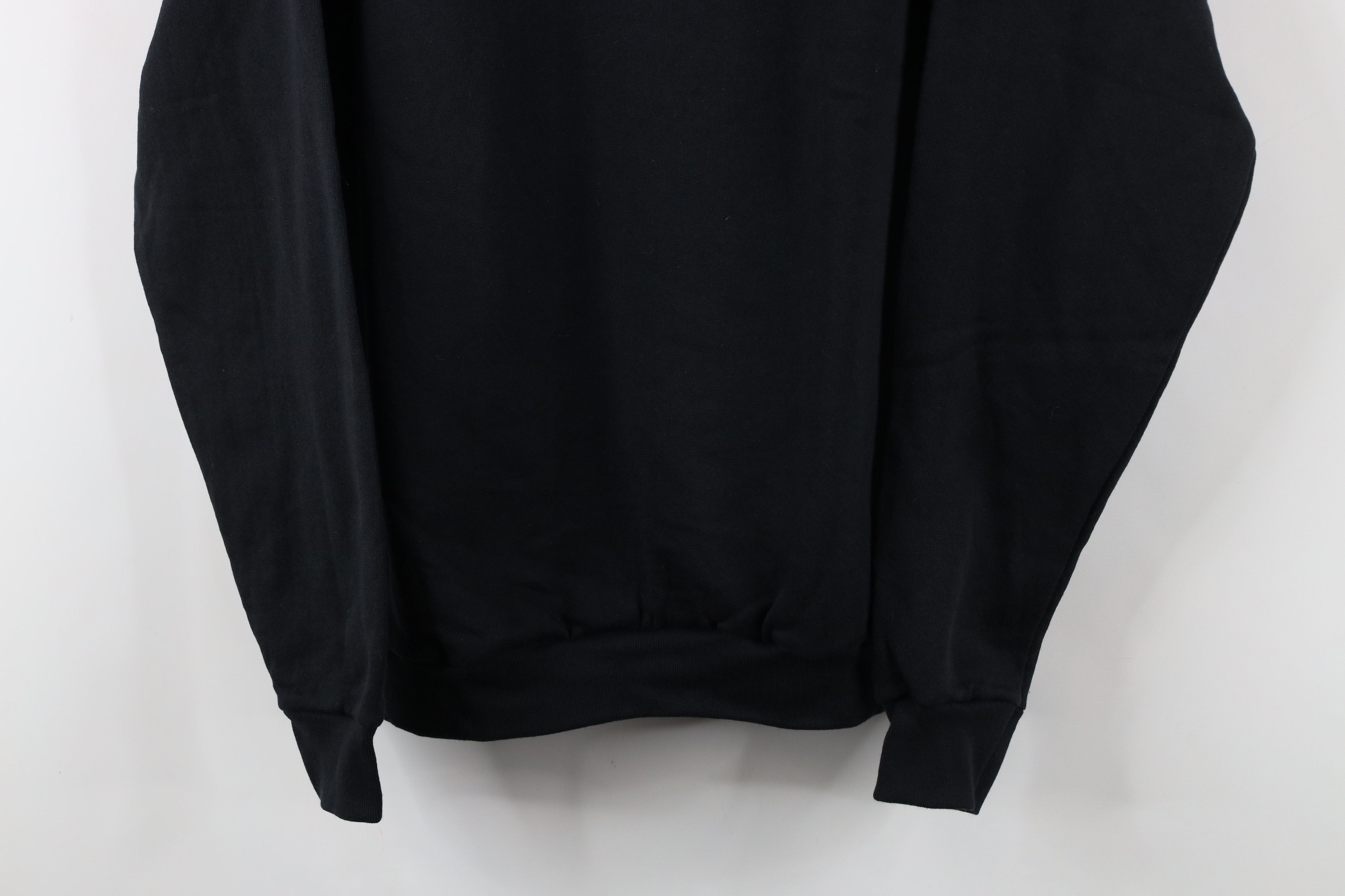 Vintage Deadstock Vintage 80s 90s Streetwear Sweatshirt Black USA Size US L / EU 52-54 / 3 - 3 Thumbnail