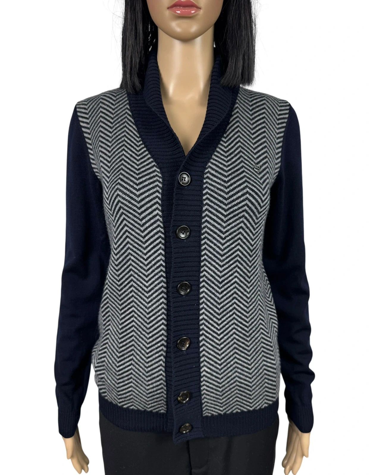 Gucci Gucci Wool Cardigan Herringbone 12 Anni Womens S Size S / US 4 / IT 40 - 2 Thumbnail