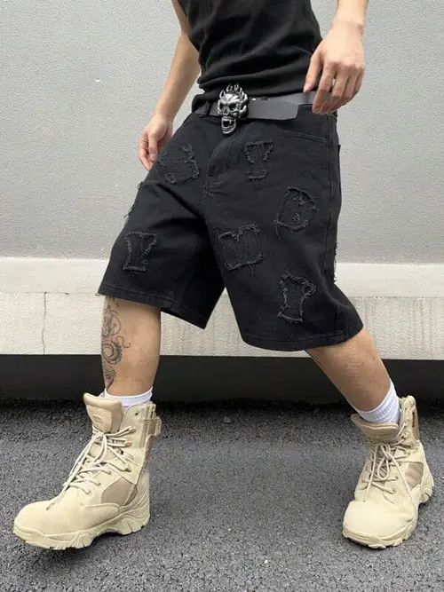 Other Distressed Y2k Shorts Jorts Denim Size US 30 / EU 46 - 4 Thumbnail