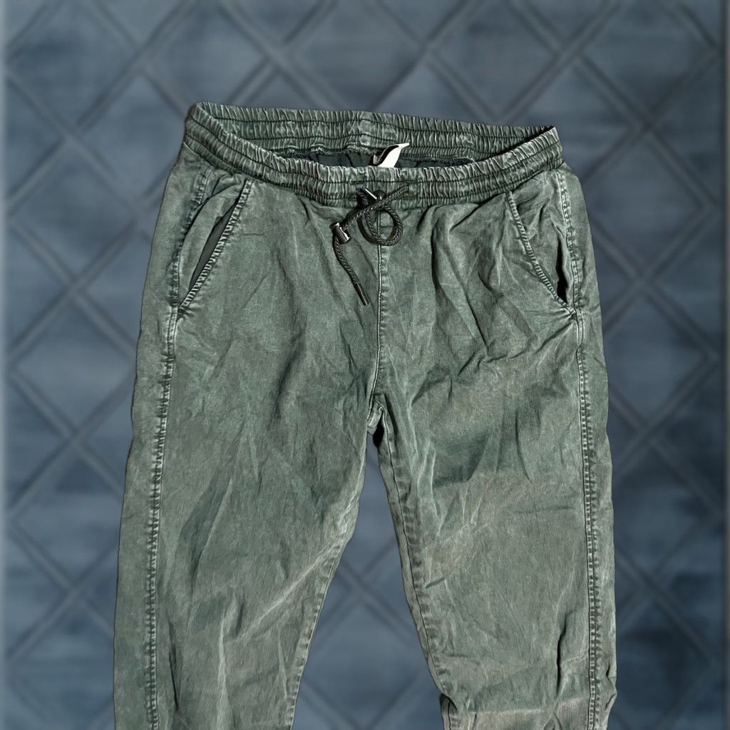 Zara ZARA Women’s Jogger Pants Size Small Elastic Waist Green Chino Size 28" / US 6 / IT 42 - 1 Thumbnail