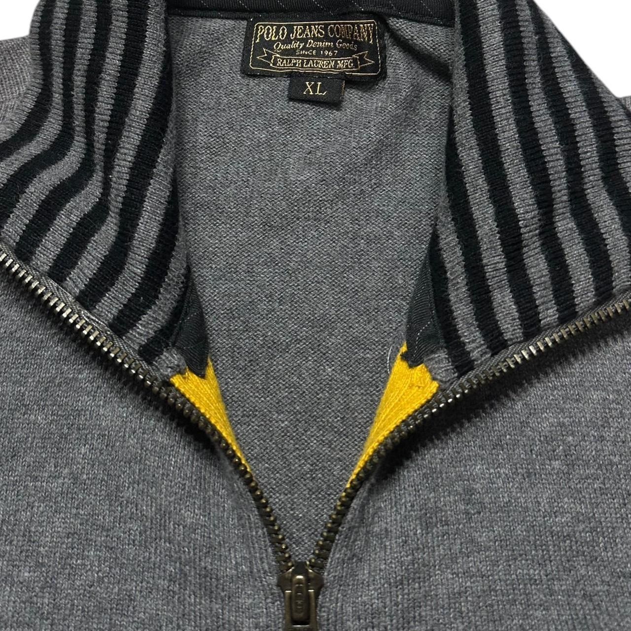 Polo Ralph Lauren × Vintage Polo Jeans Co Zip-Up Sweater Talon Zipper Size US XL / EU 56 / 4 - 4 Thumbnail