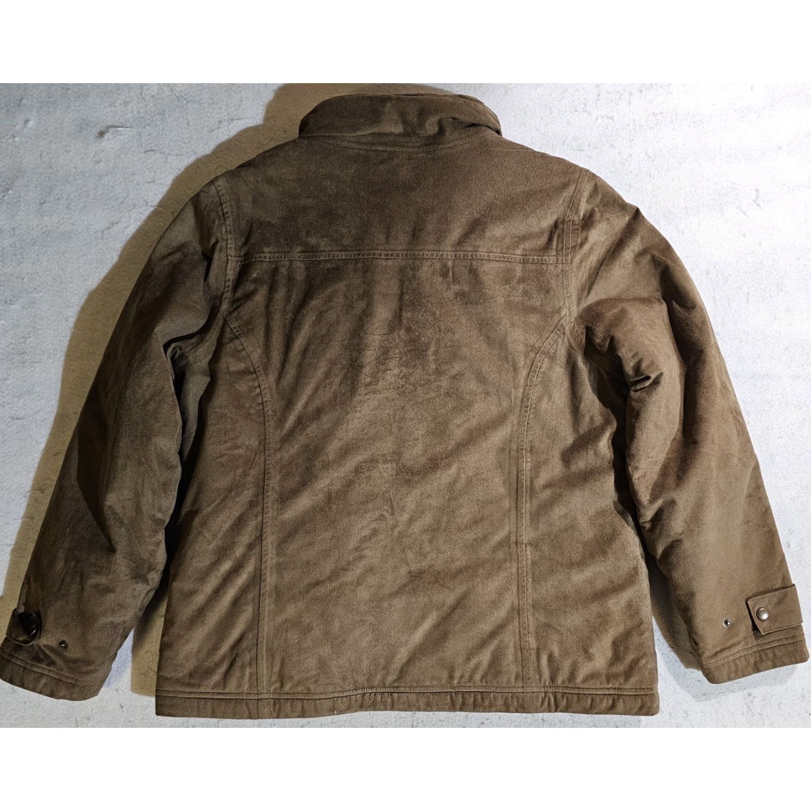 Vintage VINTAGE L.L. BEAN Faux Fur Lined Faux Suede Bomber Style Jacket Womens Sz Large Brown Size L / US 10 / IT 46 - 7 Thumbnail