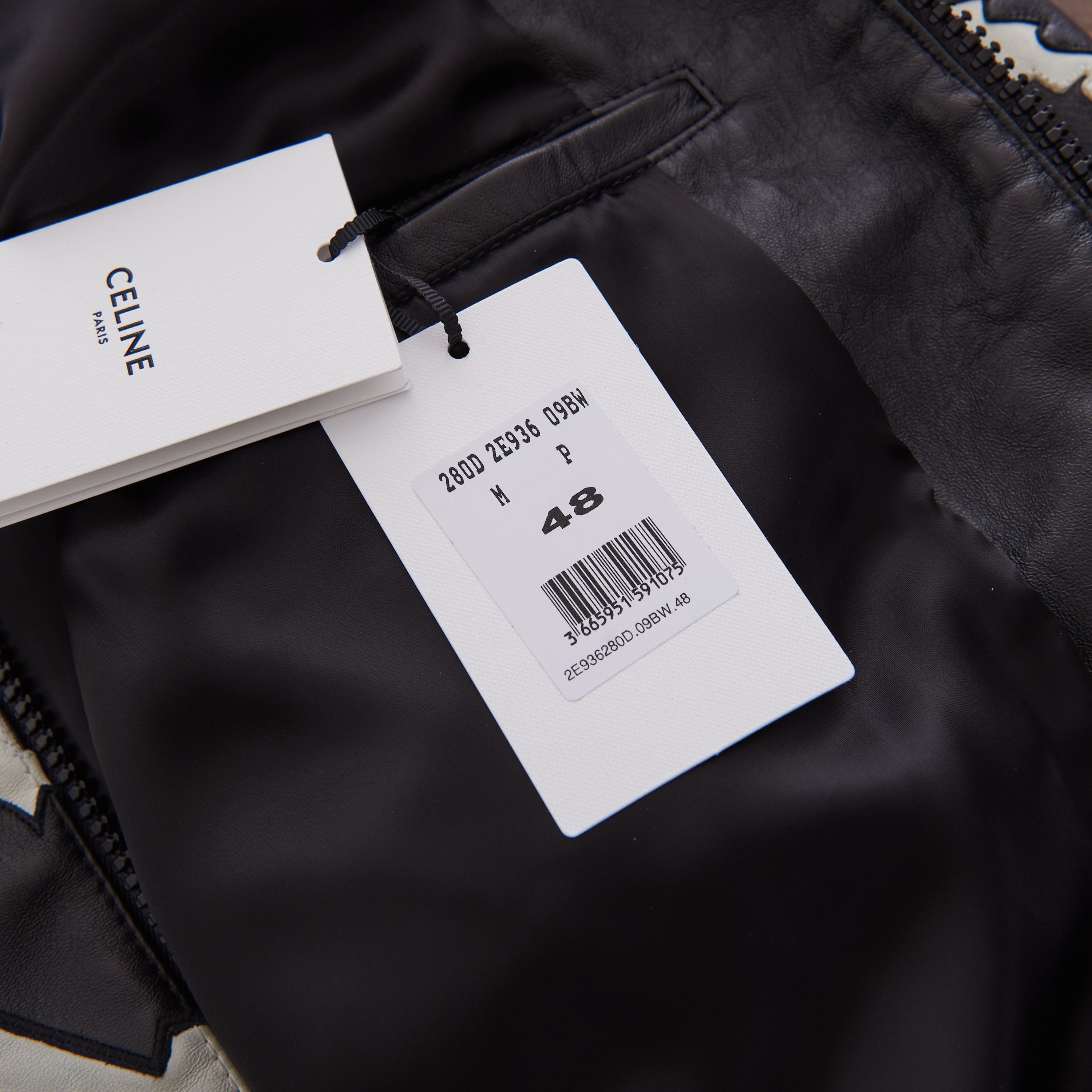 Celine Oversized Psychedelic Blouson Jacket in Soft Black Lambskin Size US M / EU 48-50 / 2 - 11 Thumbnail