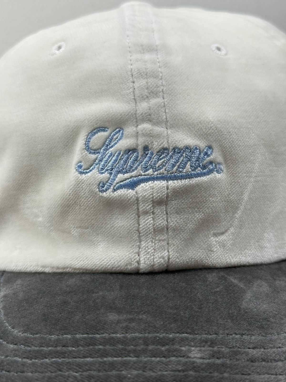 Supreme Supreme Velvet 2-Tone 6-Panel Cap Hat Size ONE SIZE - 2 Thumbnail