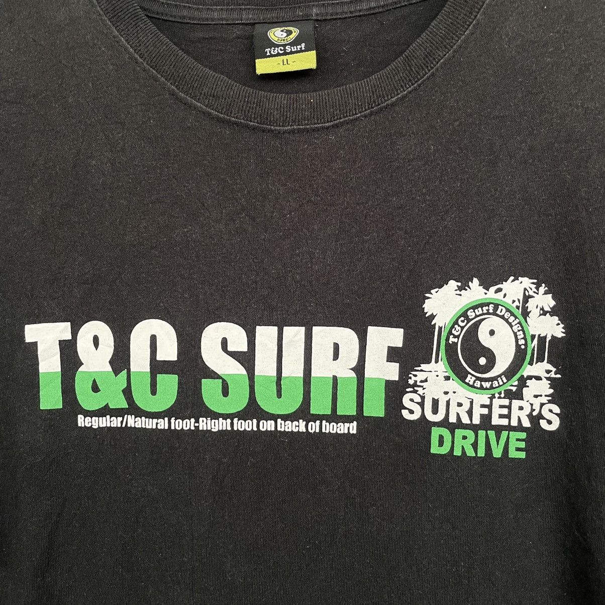 Vintage Vintage Y2K T&C Surf Ying Yang T Shirt Size US L / EU 52-54 / 3 - 5 Thumbnail