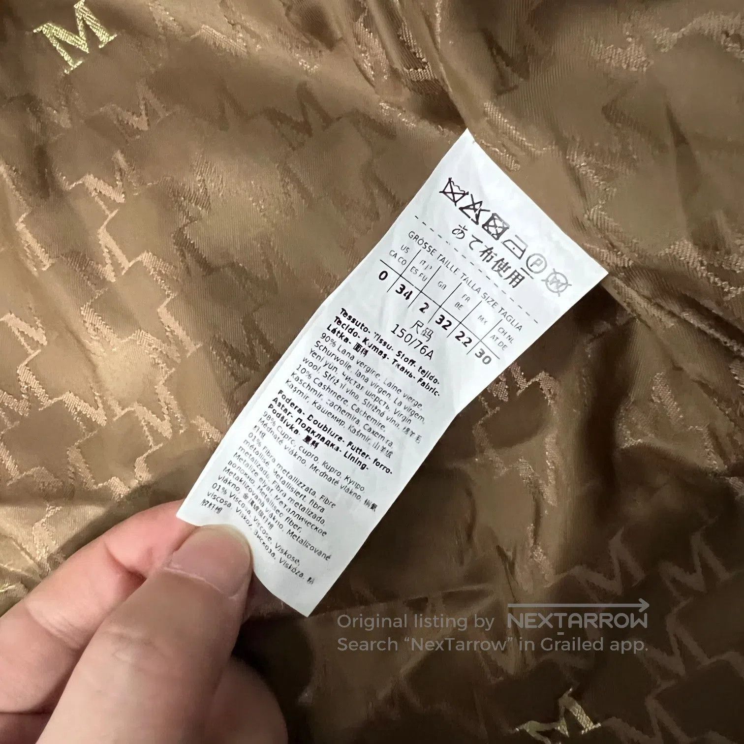 Max Mara MaxMara size 34 Main Line 101801: Classic Coat| Size S / US 4 / IT 40 - 7 Thumbnail
