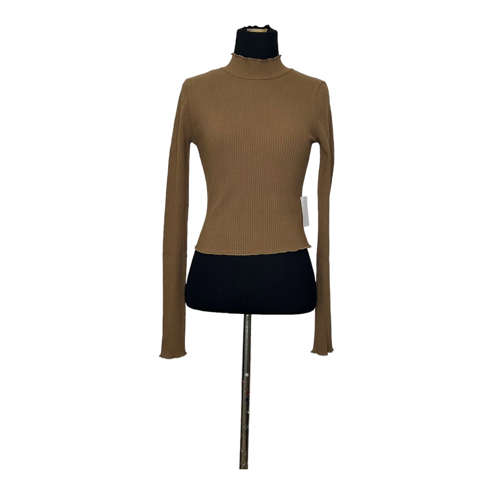 Good American Good American Mock Neck Long Sleeve Fitted Sweater Size M Size M / US 6-8 / IT 42-44 - 9 Thumbnail