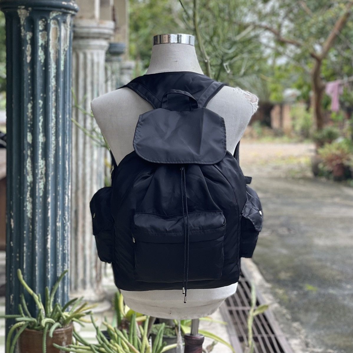 Japanese Brand 🔥 RARE BLACK NYLON MULTIPURPOSE TACTICAL VEST BACPACK Size ONE SIZE - 1 Thumbnail