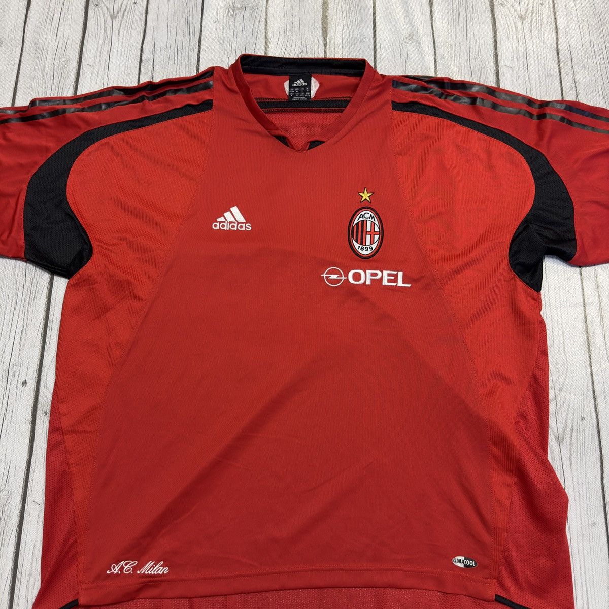 Adidas × Vintage Vintage AC Milan shirt Size US XL / EU 56 / 4 - 3 Thumbnail