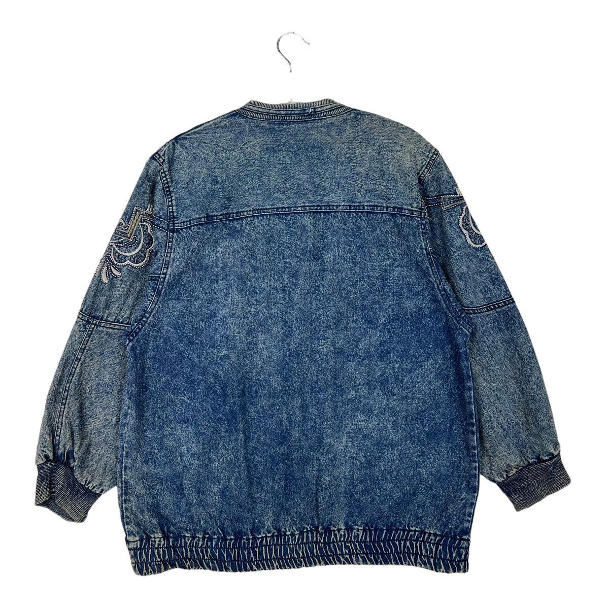Indigo × Japanese Brand 🔥 1970s INDIGO EMBROIDERY CARDIGAN JACKET Size US M / EU 48-50 / 2 - 8 Thumbnail