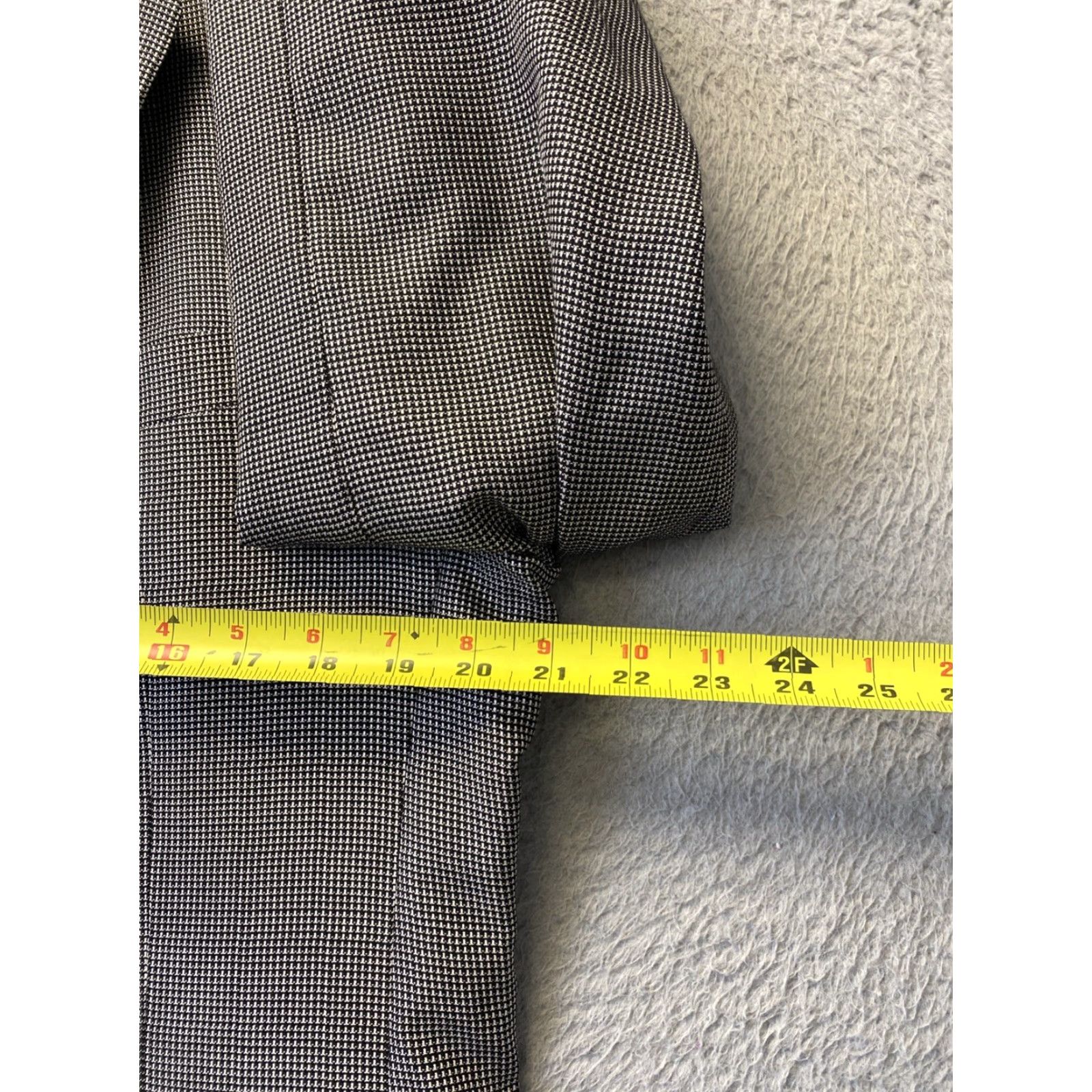 Nordstrom VINTAGE Nordstrom Hart Schaffner Marx Wool Blazer 42L Men’s Houndstooth Two-Button Single Vented Formal Business Cocktail Wedding Size 42L - 5 Thumbnail