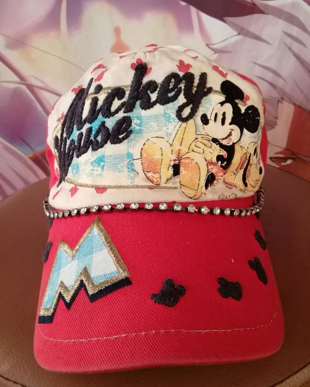 Disney Disney Mickey Mouse Graphic Red Cartoon Cap Size ONE SIZE - 2 Thumbnail