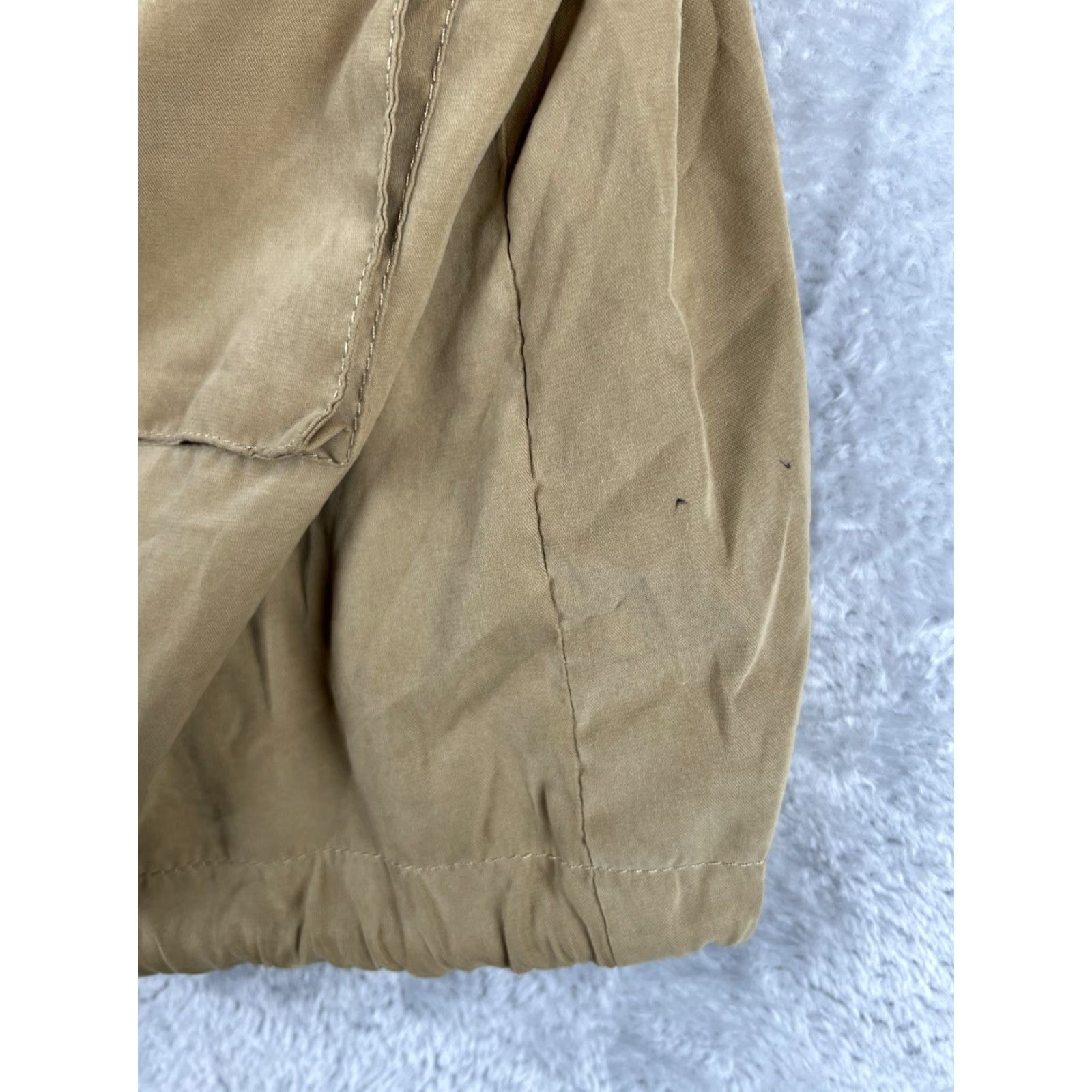 Vintage BKE Windbreaker Jacket Womens M Beige Hooded Preppy, Regular, Fall Spring Winter, Casual Coat, Buckle, Women, Windbreaker, Jacket, Hooded, Beige, M Size M / US 6-8 / IT 42-44 - 3 Thumbnail