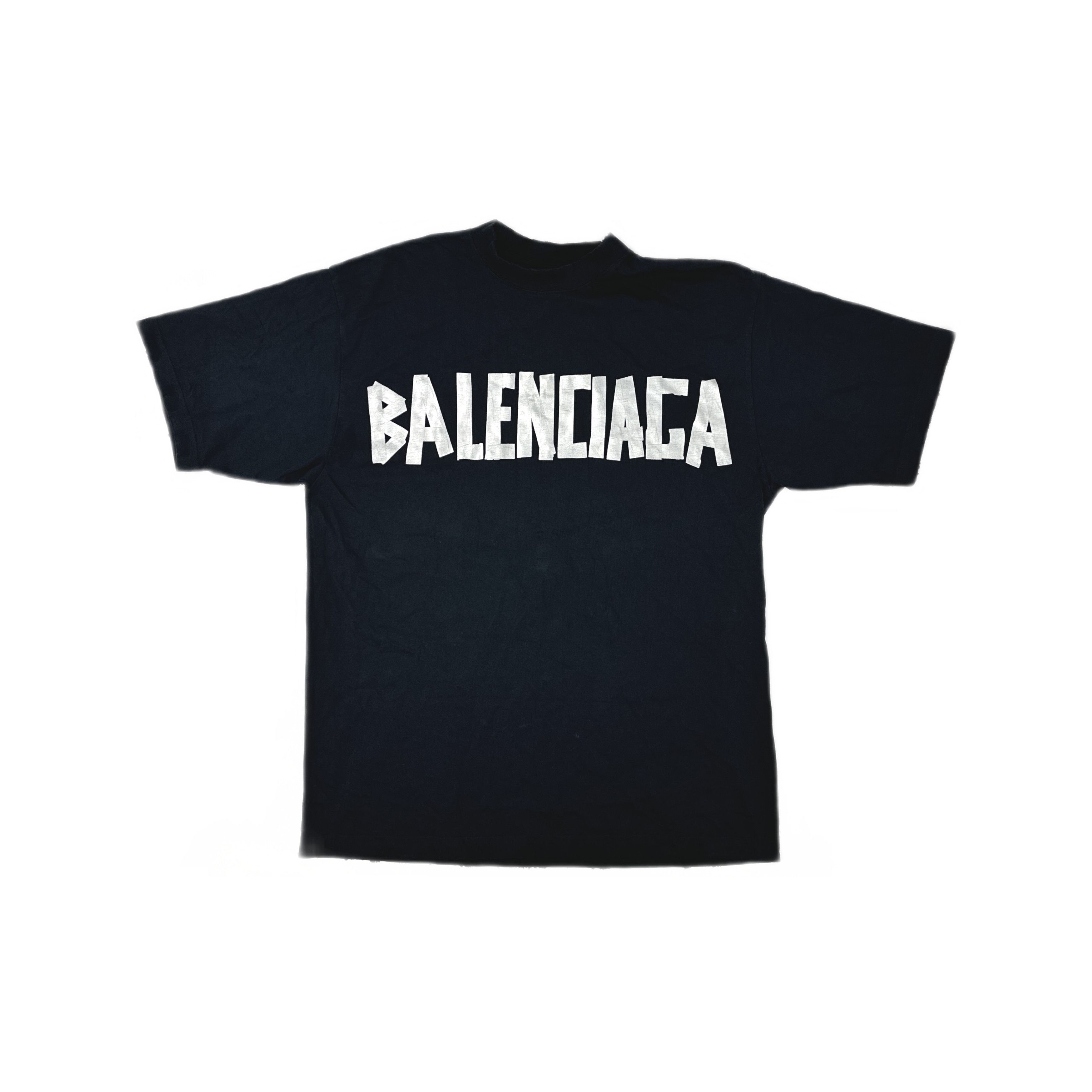 Balenciaga Balenciaga Tape Logo T-Shirt Size S Size US S / EU 44-46 / 1 - 1 Thumbnail