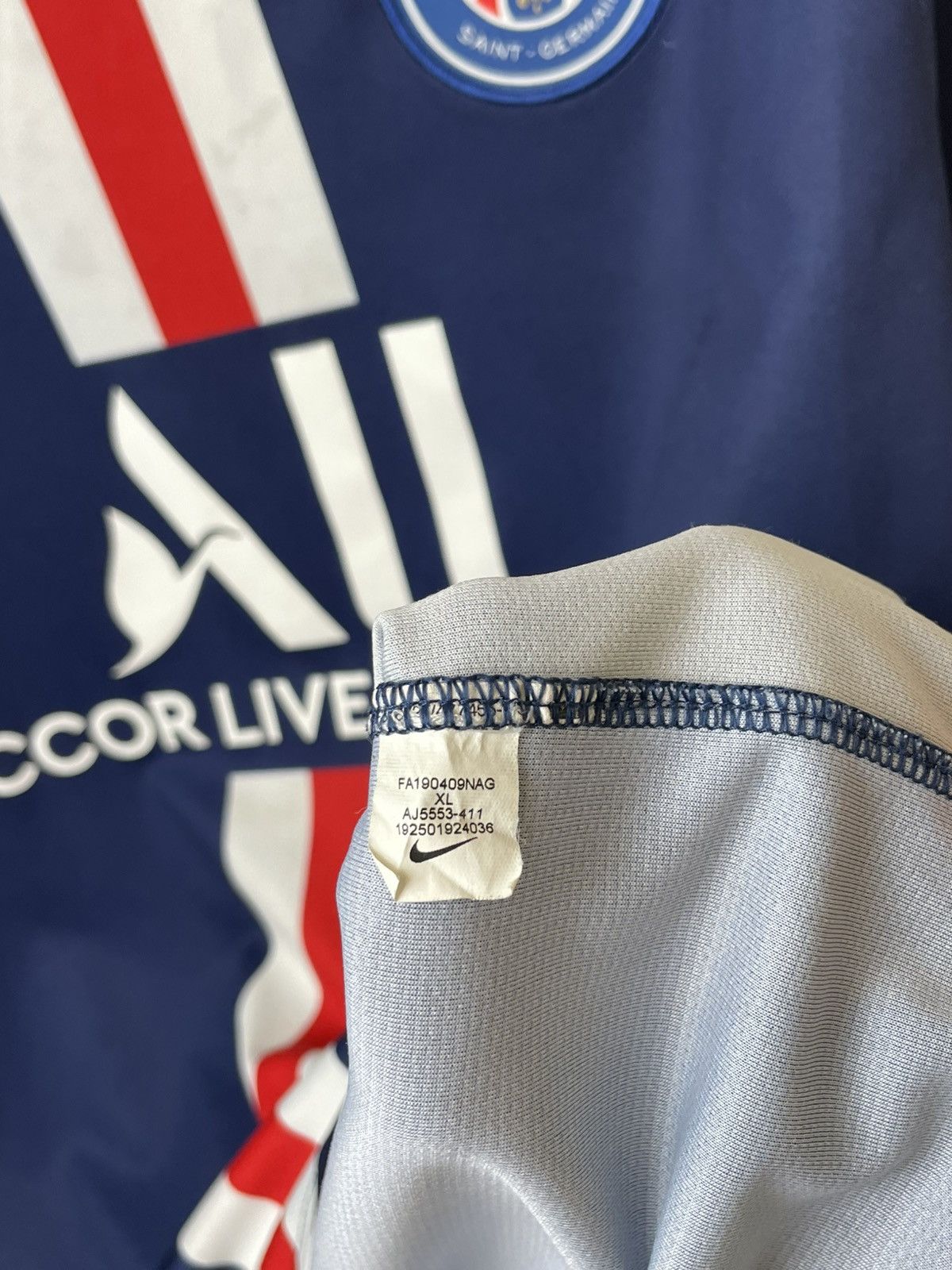 Nike Fc PSG 2019/2020 Home Jersey Nike Shirt Size XL Size US XL / EU 56 / 4 - 11 Thumbnail