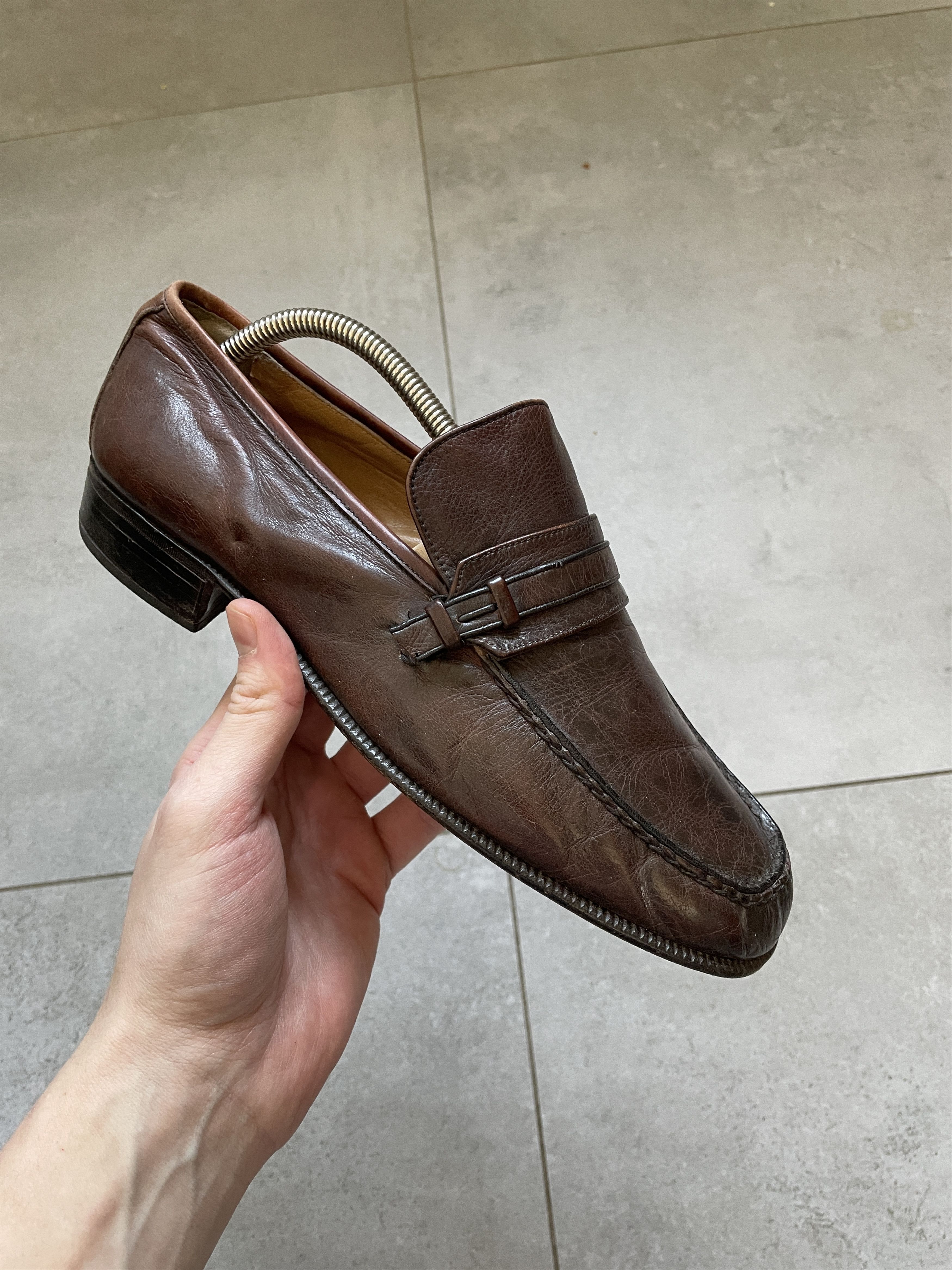 Vintage VINTAGE HANDMADE OLD MONEY ITALIAN LEATHER PENNY LOAFERS Size US 8.5 / EU 41-42 - 1 Thumbnail