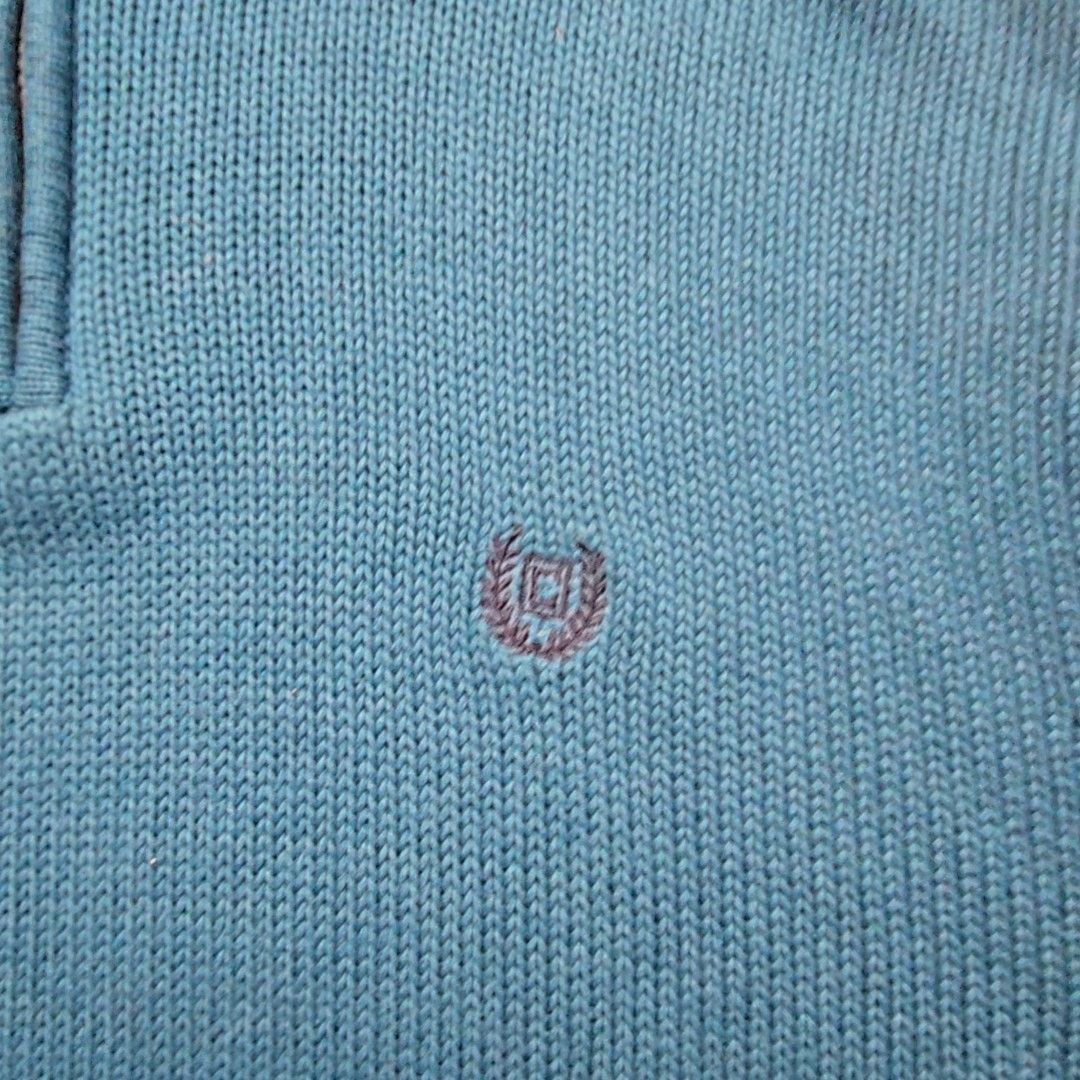 Chaps Chaps Quarter 1/4 Zip Sweater Blue Pullover XL Knitwear Size US XL / EU 56 / 4 - 6 Thumbnail