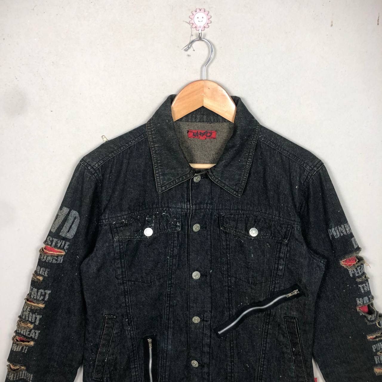 Edition Japan Distressed Multi Motif Rare Mad Denim Jacket Inspired LGB Size US M / EU 48-50 / 2 - 3 Thumbnail