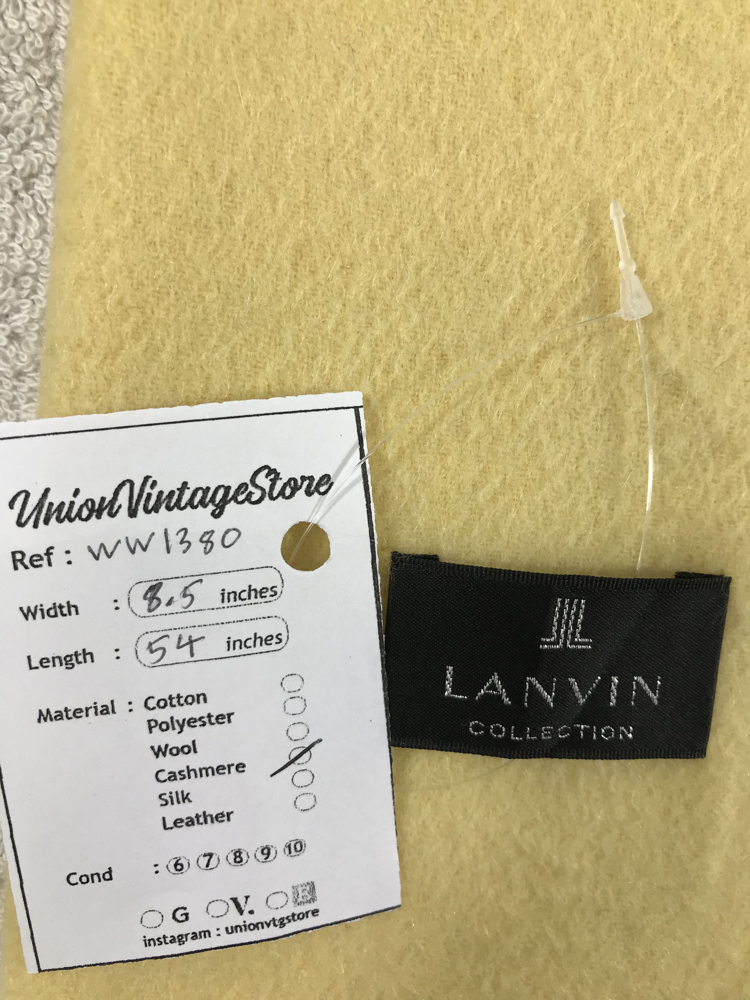 Lanvin × Vintage Lanvin Scarf / Muffler / Neckwear - WW1380 Size ONE SIZE - 4 Thumbnail